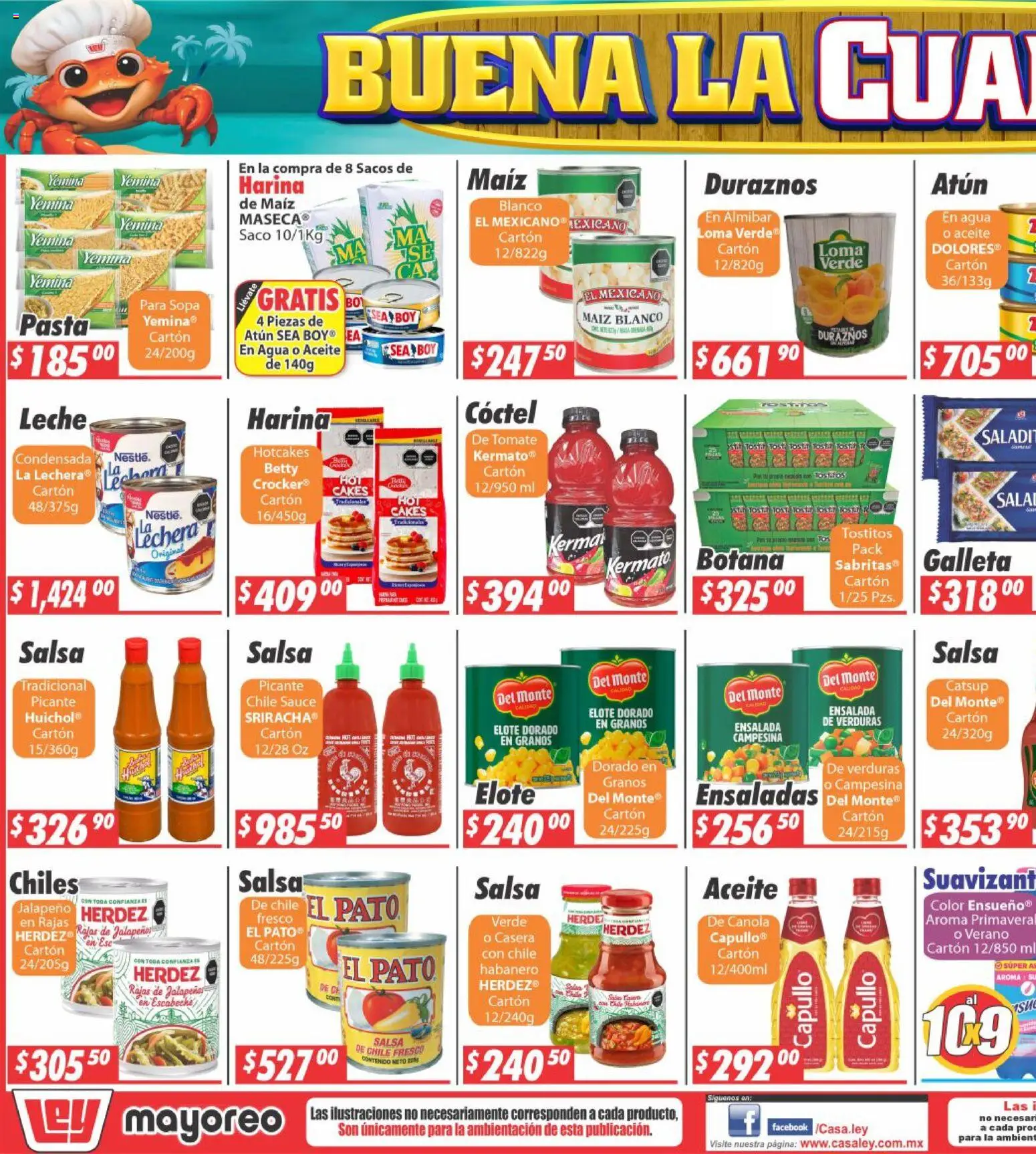 Nuevas ofertas de Casa Ley válidas en toda la República Mexicana desde el 09.03.2026. ¡Encuentra las mejores ofertas en Casa Ley folleto! | Página: 5 | Productos: Maíz, Atún, Pasta, Catsup