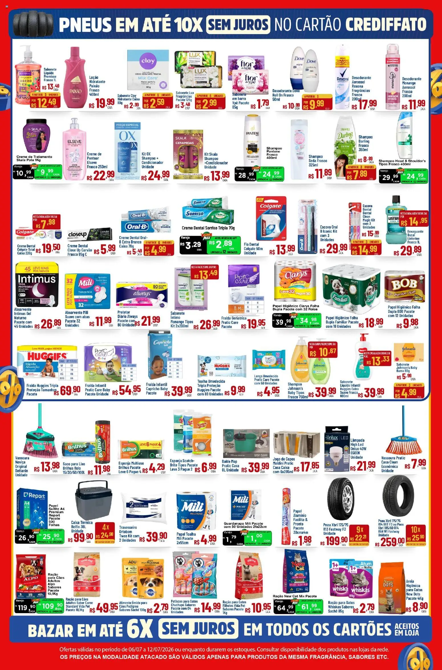 Max Atacadista Folheto - válido de 06/07/2026 | Página: 7 | Produtos: Caixa térmica, Lenço umedecido, Copos, Papel higiênico