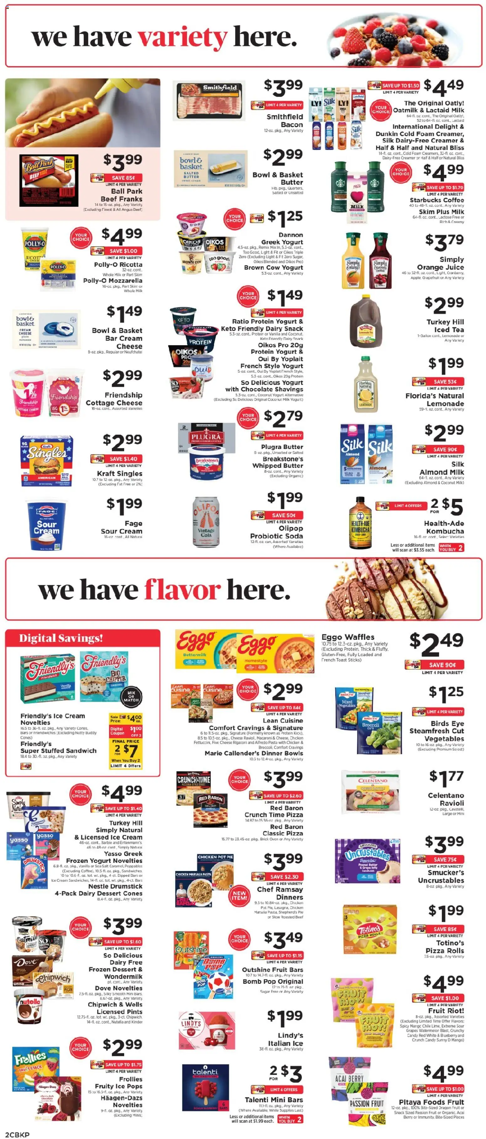 ShopRite Weekly Ad - valid from 07/19/2026 | Page: 3 | Products: Turkey, Sour cream, Bacon, Iced tea