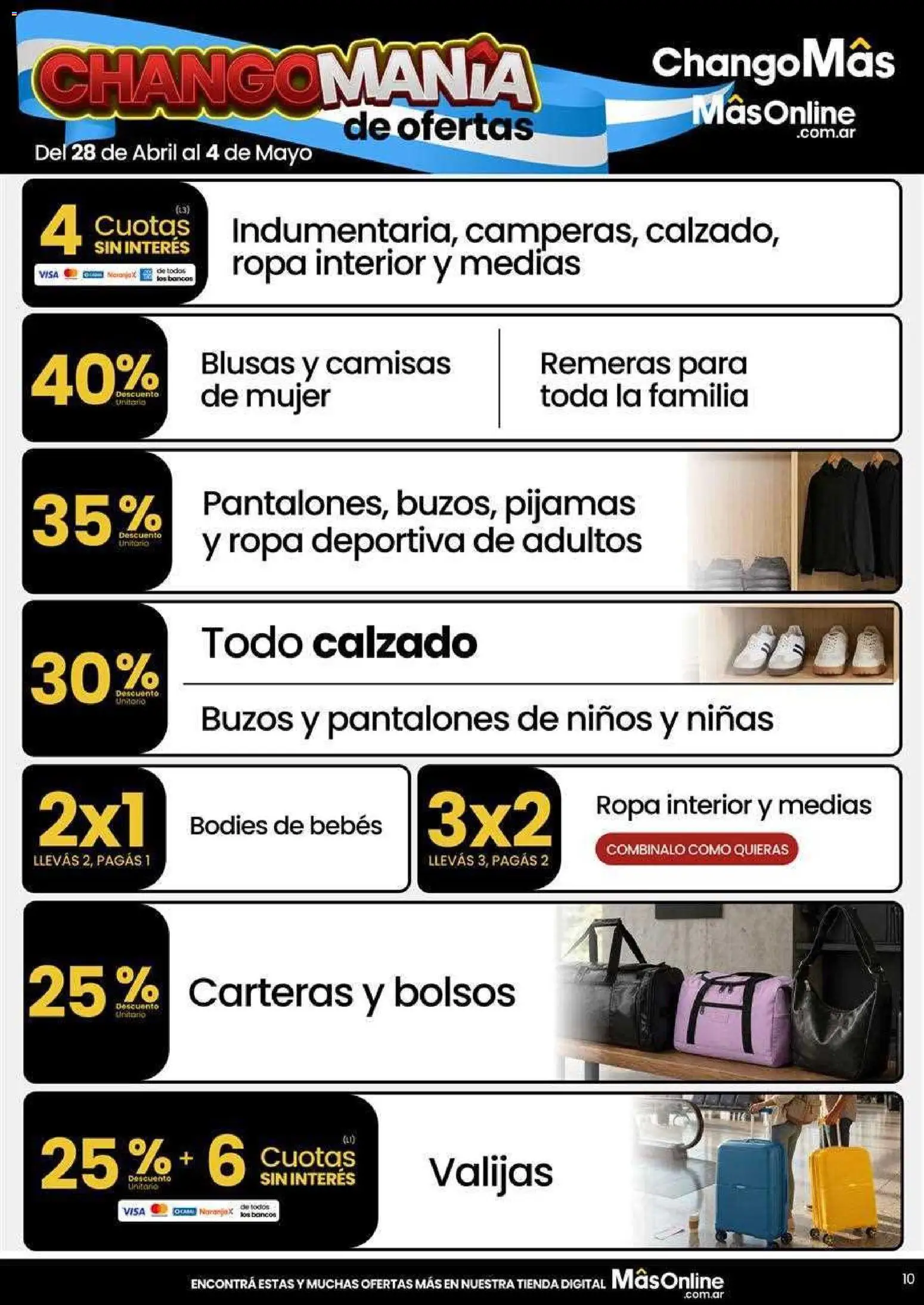 Changomas ofertas │ válido desde el 05.05.2026 | Página: 10 | Productos: Ropa, Pantalones, Ropa interior, Medias