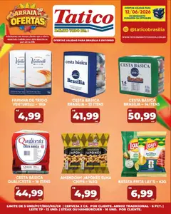 Tatico ofertas do Dia - Pré-Visualização do folheto da loja Tatico, válido de 12.06.2026 | Página: 16 | Produtos: Farinha de trigo, Picanha, Cerveja, Hambúrguer
