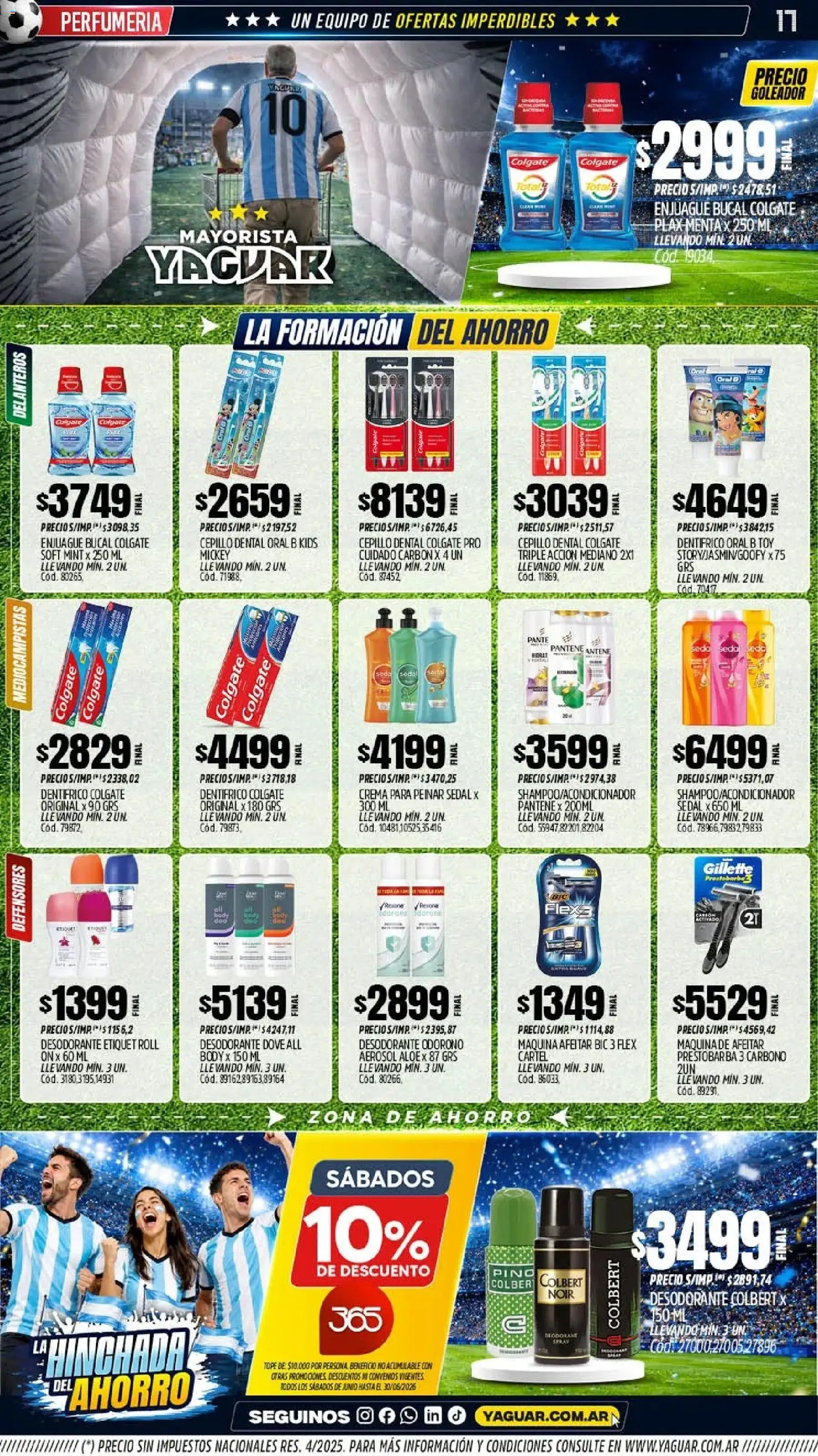 Yaguar - Oferta Semanal San Juan │ válido desde el 15.06.2026 | Página: 17 | Productos: Body, Cepillo, Desodorante, Enjuague bucal