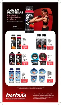 Barbosa Supermercados ofertas Danone - Pré-Visualização do folheto da loja Barbosa Supermercados, válido de 23/10/2026