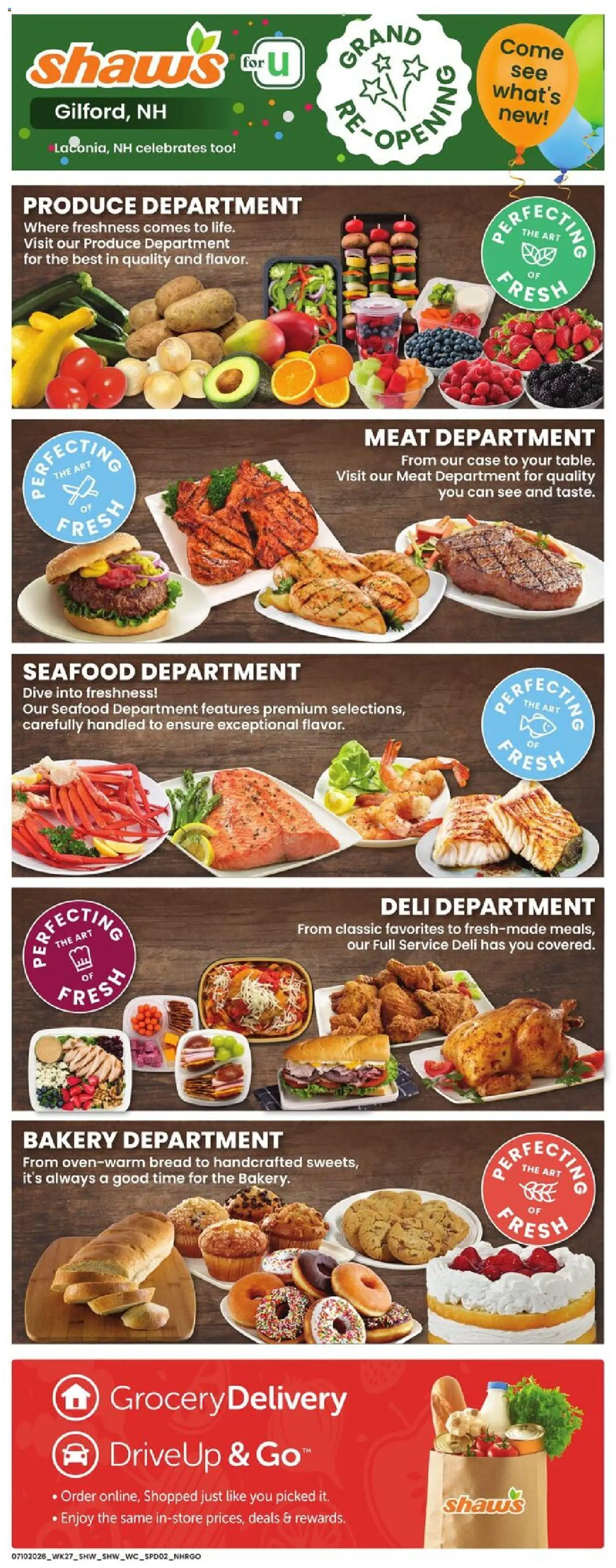 Shaw's Grand Opening - valid from 07/10/2026 | Page: 6 | Products: Bakery, Bread, Seafood, Case