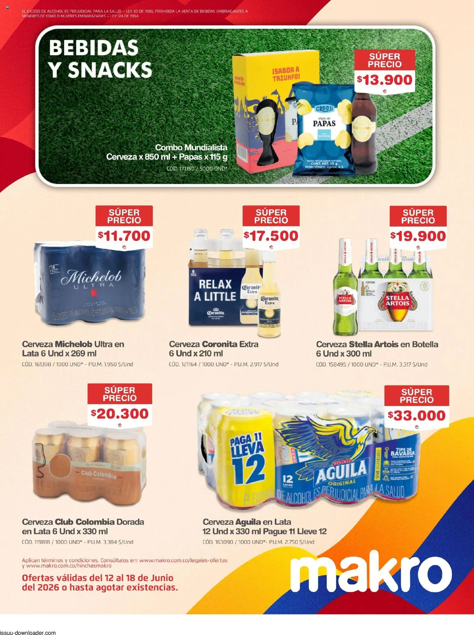 Makro revista - valida desde el 12.06.2026 | Página: 2 | Productos: Botella, Plátano, Tintura, Cerveza
