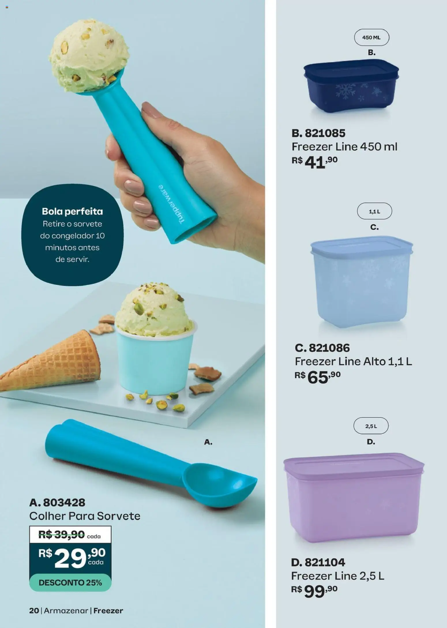 Tupperware Folheto - válido de 01/10/2026 | Página: 20 | Produtos: Congelador, Freezer, Sorvete