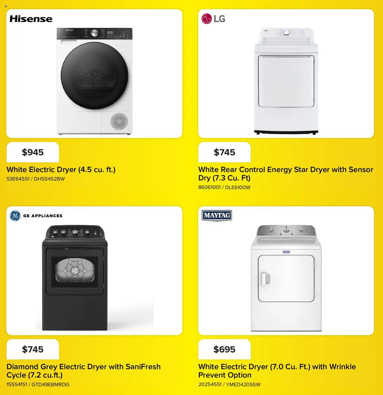 Leon's flyer valid from Oct 1, 2026 | Page: 13 | Products: Dryer
