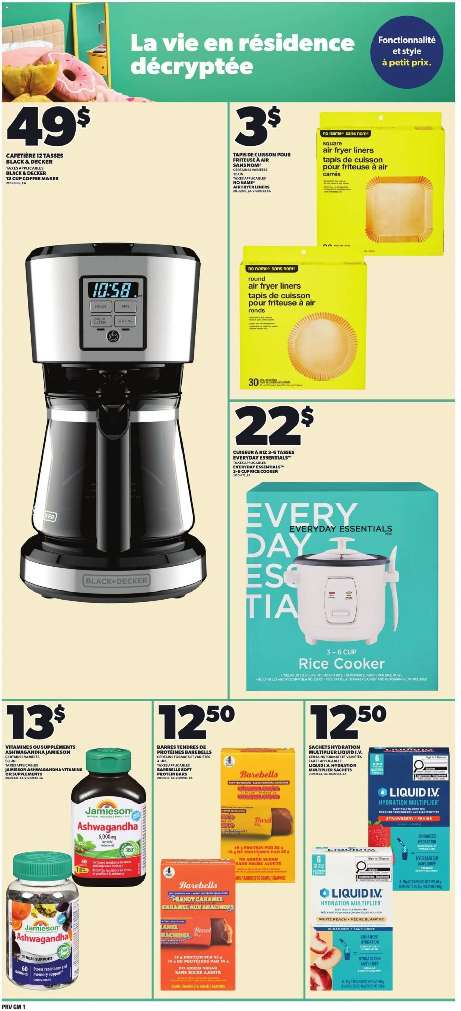 Provigo flyer valid from Aug 27, 2026 | Page: 8 | Products: Rice cooker, Cooker, Sachets, Basket