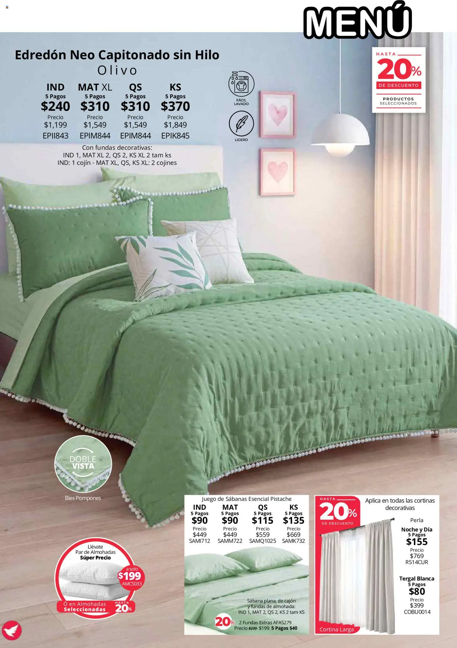 Nuevas ofertas de Colchas Concord válidas en toda la República Mexicana desde el 01/08/2026. ¡Encuentra las mejores ofertas en Colchas Concord catálogo! | Página: 87 | Productos: Juego, Almohada, Sabanas, Cortinas