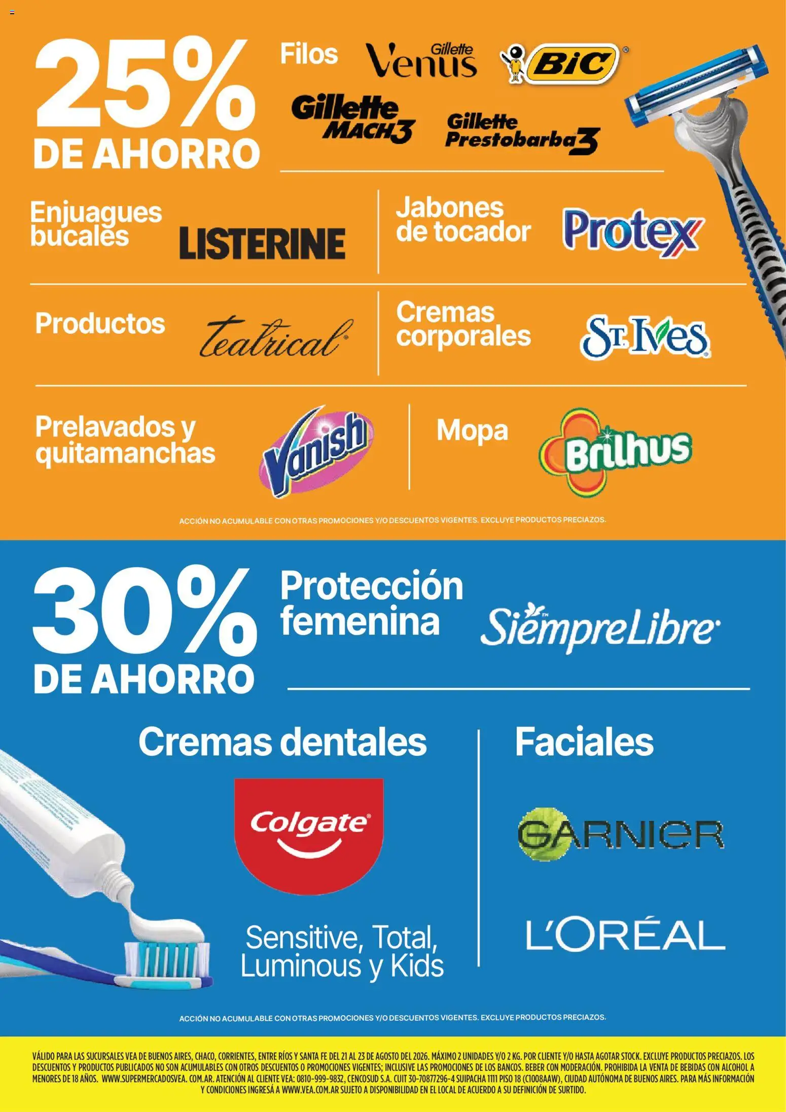 Vea - Fin de semana de ahorro | BA Nea │ válido desde el 21/08/2026 | Página: 5 | Productos: Mopa, Listerine, Quitamanchas, Alcohol