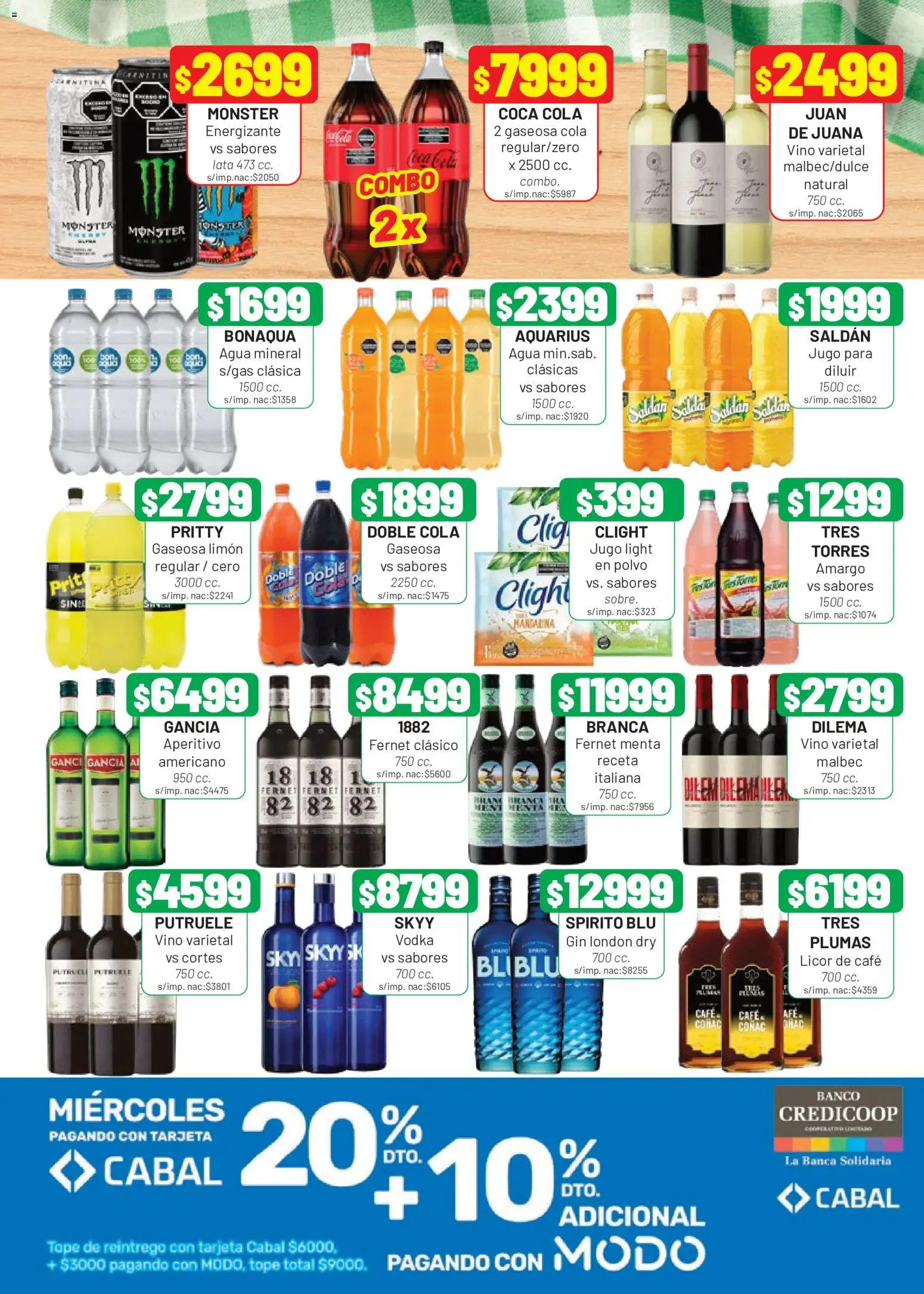 Almacor catálogo │ válido desde el 09/07/2026 | Página: 7 | Productos: Vodka, Agua, Café, Vino