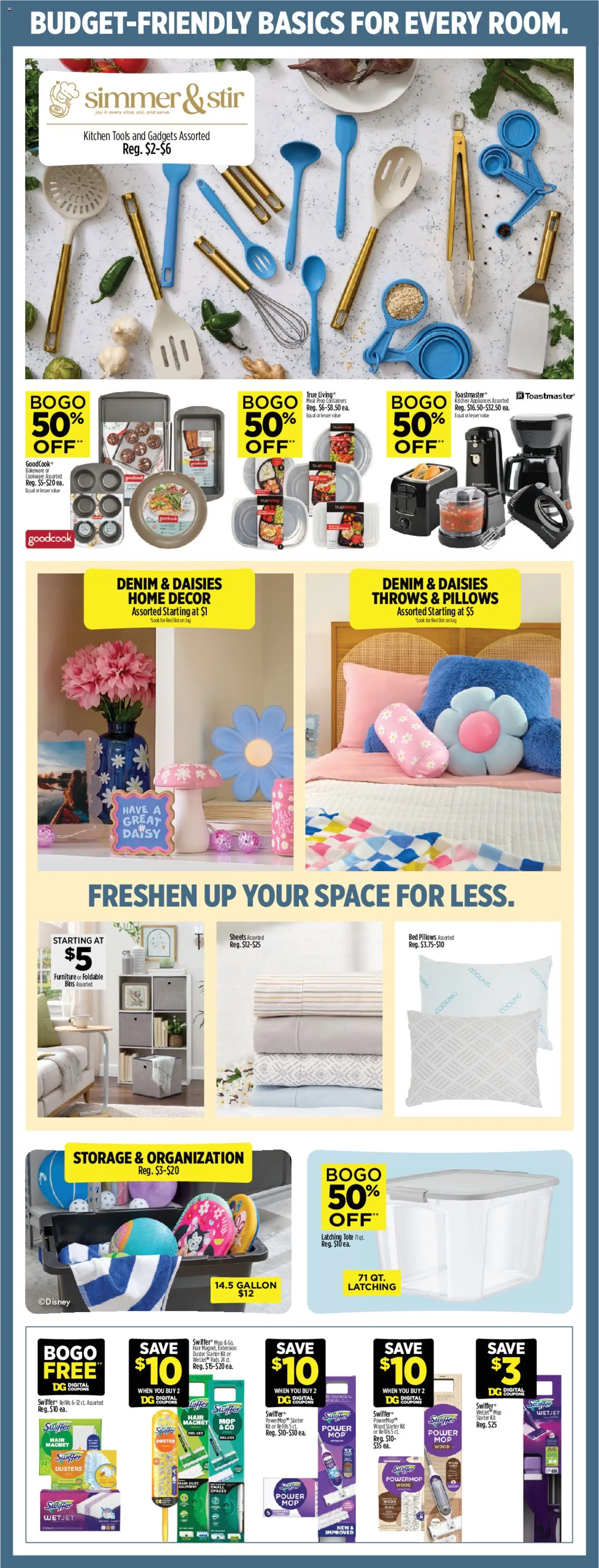 Dollar General Weekly Ad - valid from 07/19/2026 | Page: 7 | Products: Bed, Magnet, Pads, Starter