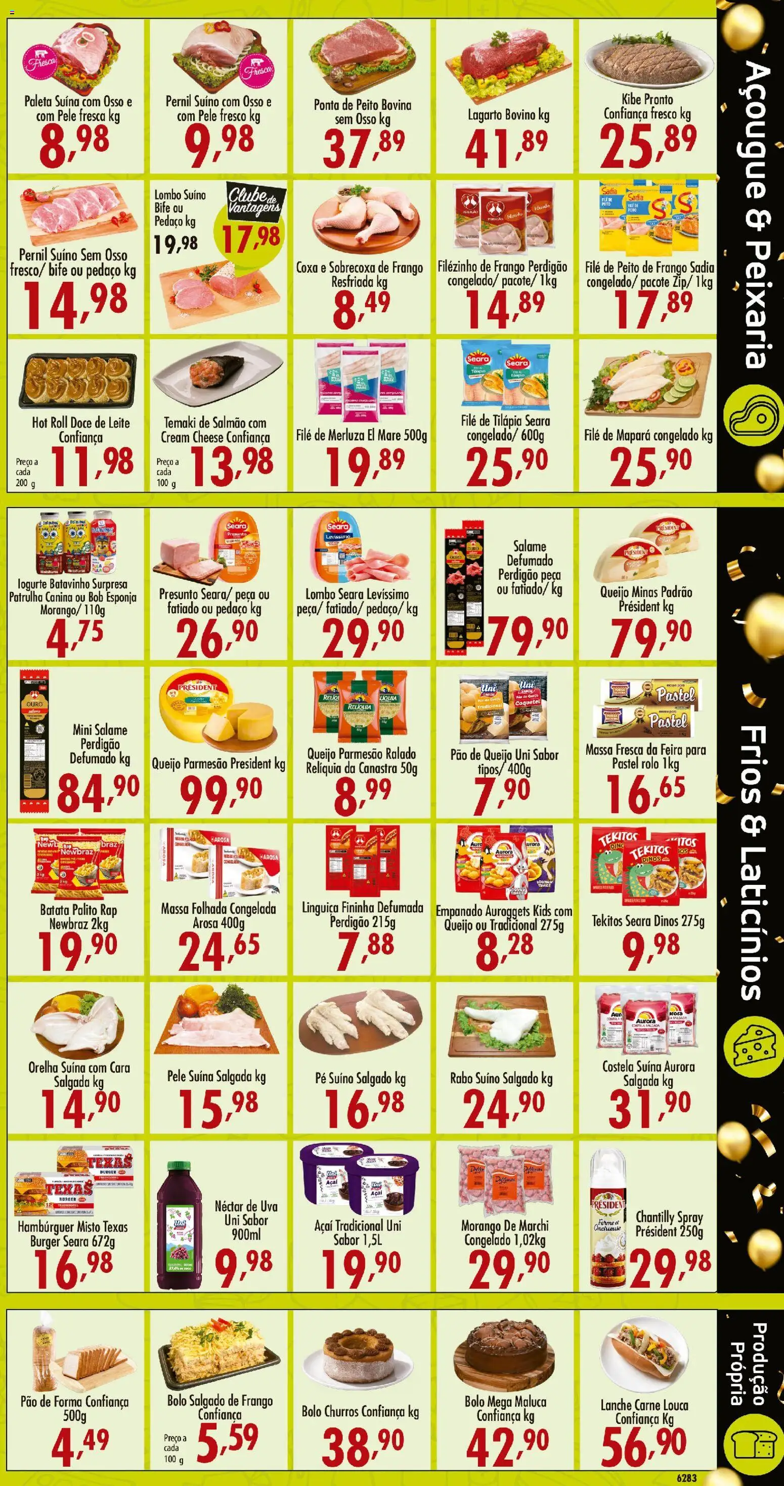 Confiança Folheto - válido de 22/09/2026 | Página: 3 | Produtos: Rolo, Carne, Pernil suíno, Pão de queijo