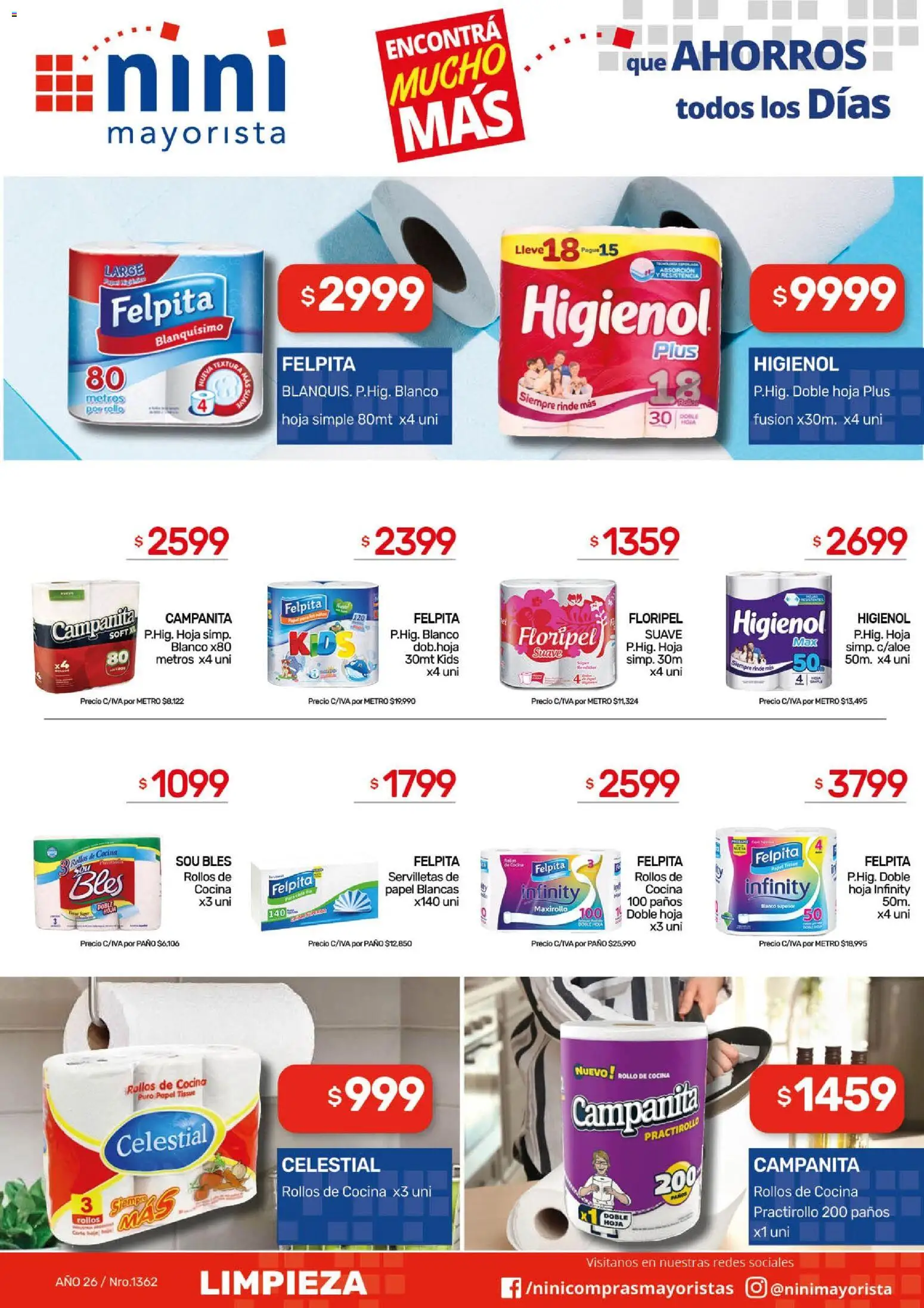 NINI Mayorista ofertas │ válido desde el 01.06.2026 | Página: 8 | Productos: Cocina, Servilletas