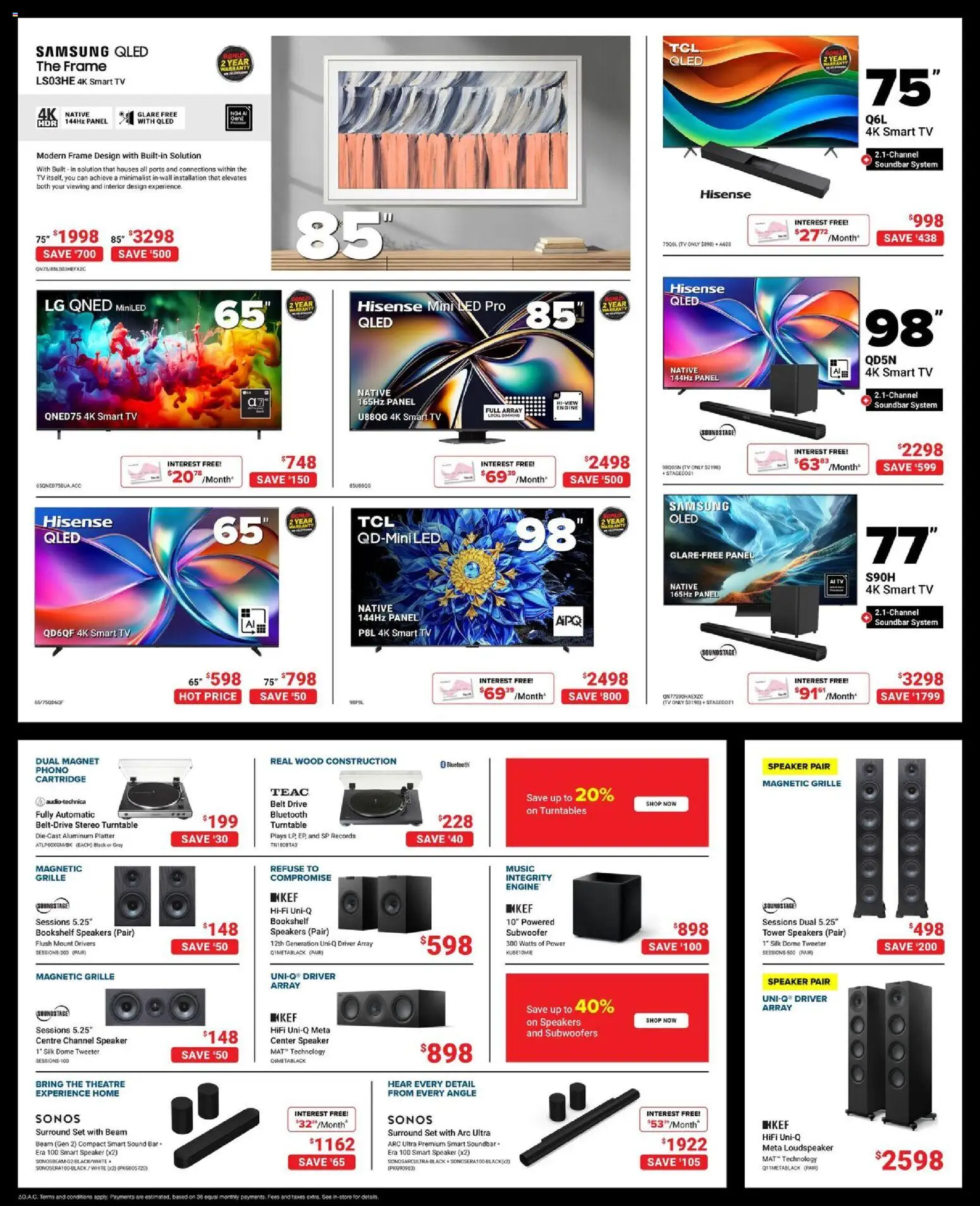Visions flyer valid from Sep 18, 2026 | Page: 5 | Products: Belt, Tv, Speaker, Soundbar