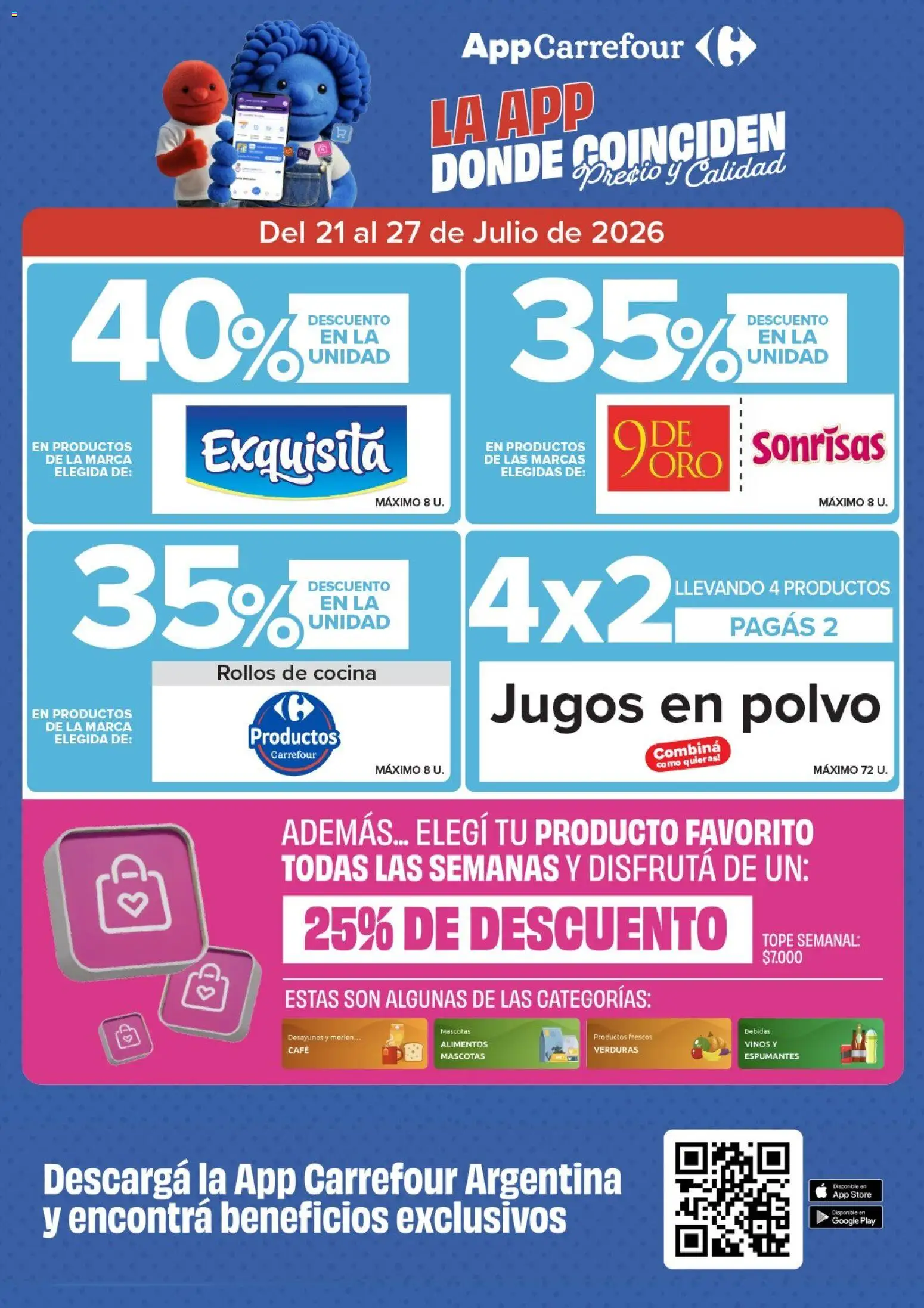Carrefour Market - Market Corrientes │ válido desde el 21/07/2026 | Página: 3 | Productos: Cocina, Polvo, Café
