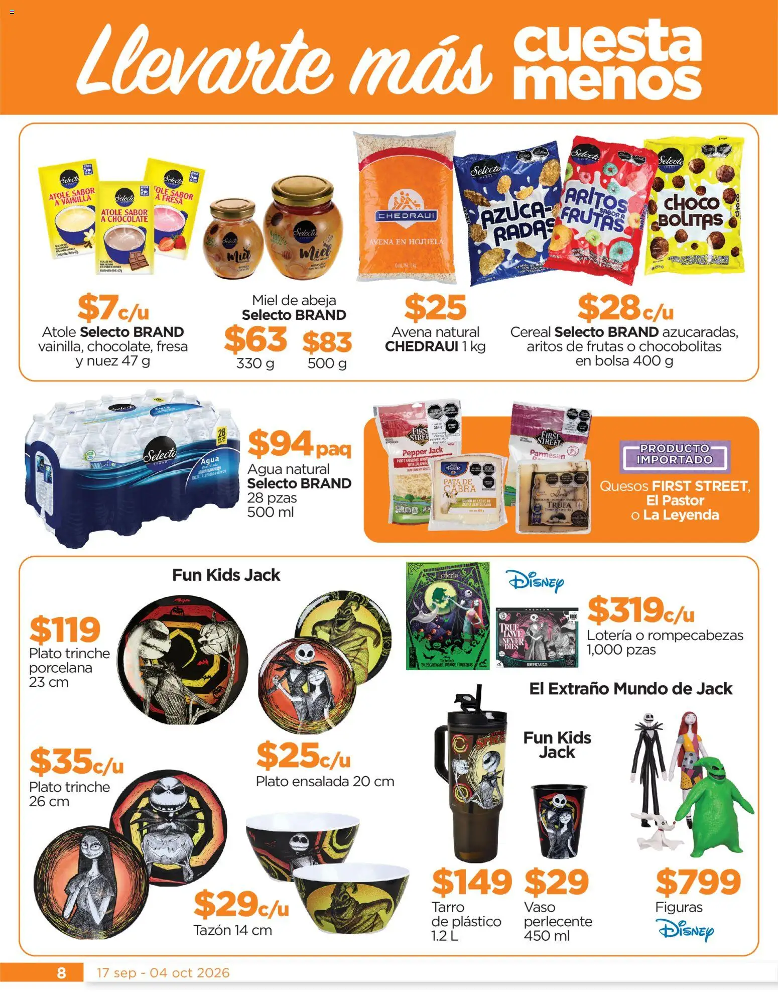 Nuevas ofertas de Chedraui válidas en toda la República Mexicana desde el 17/09/2026. ¡Encuentra las mejores ofertas en Chedraui folleto Cuida lo que más amas! | Página: 8 | Productos: Azúcar, Avena, Chocolate, Vainilla