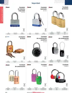 Vista previa de Office Depot catálogo 2026, nuevo folleto de la tienda, válido en México a partir del 12.01.2026 | Página: 220 | Productos: Candado, Llave