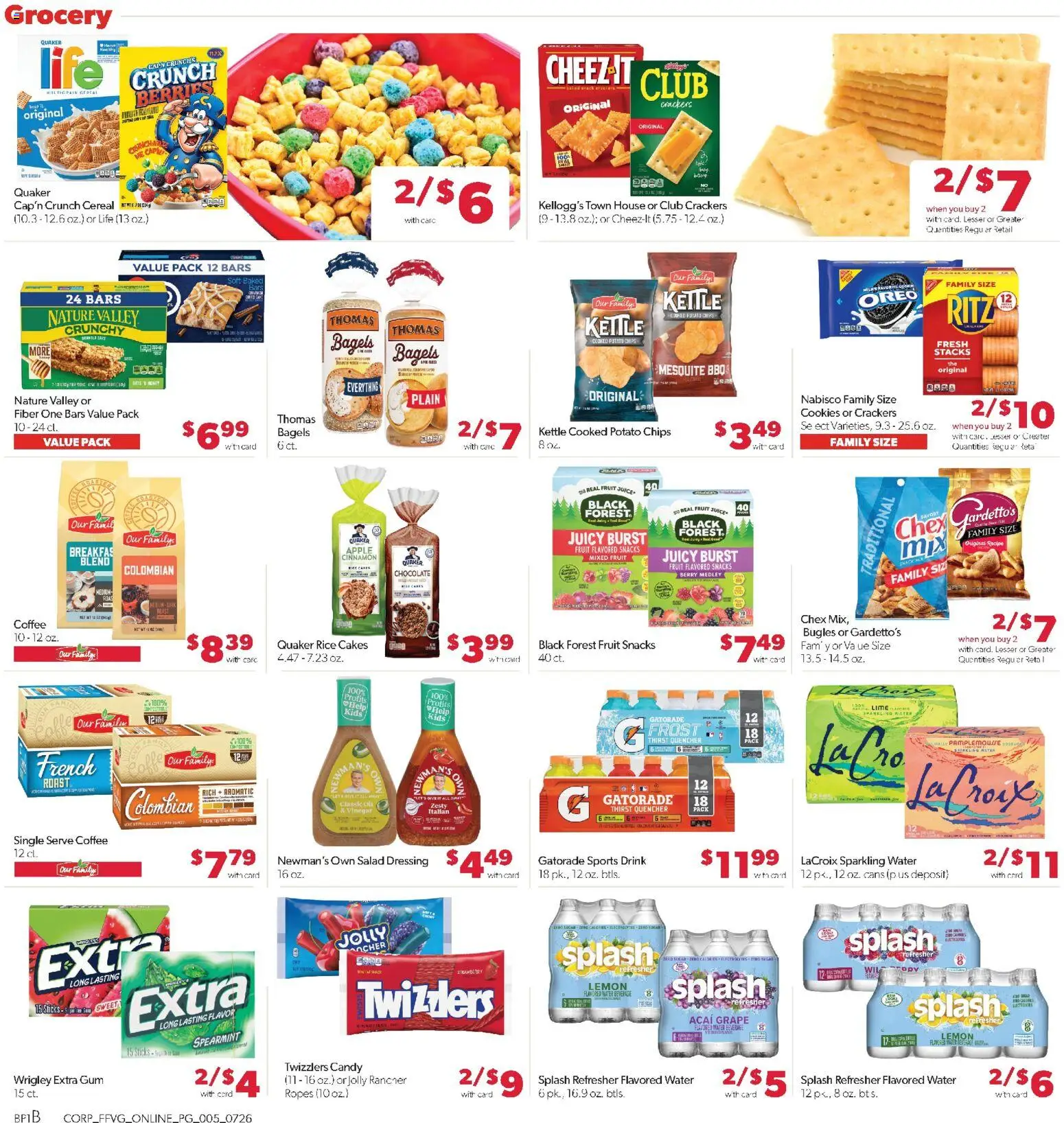 Family Fare Weekly Ad - valid from 07/26/2026 | Page: 9 | Products: Berries, Chocolate, Cookies, Salad