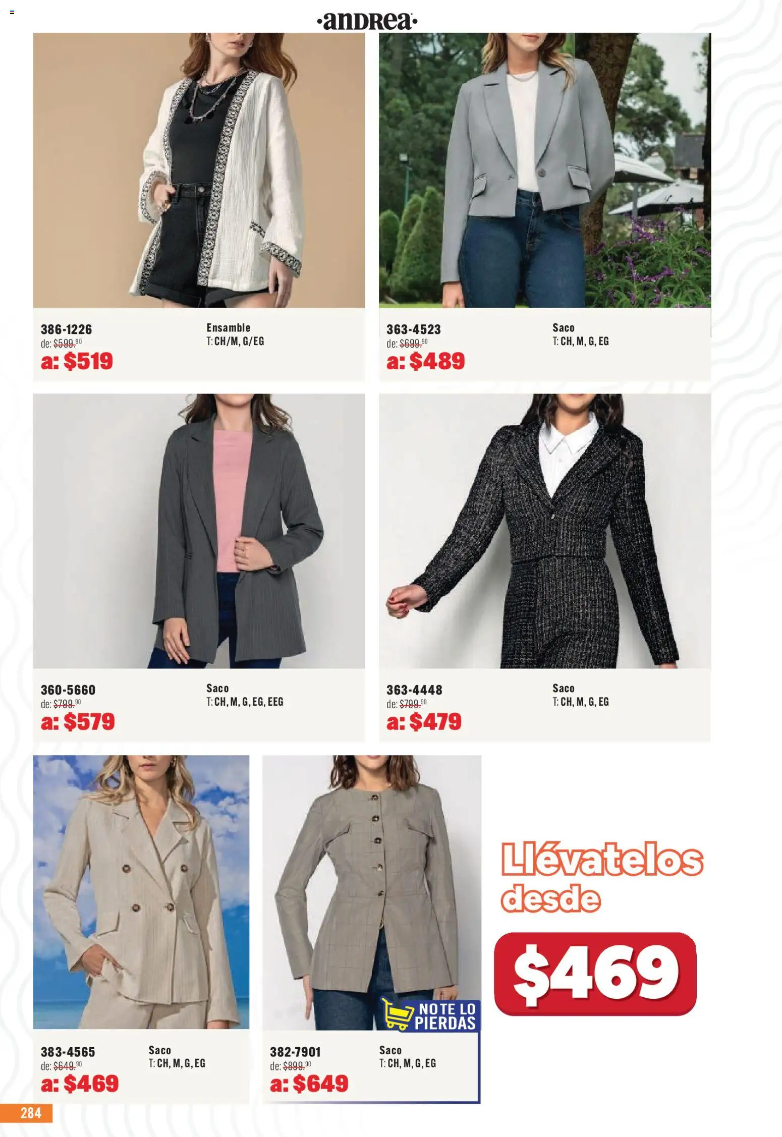 Nuevas ofertas de Andrea válidas en toda la República Mexicana desde el 03.05.2026. ¡Encuentra las mejores ofertas en Andrea catálogo Outlet! | Página: 284