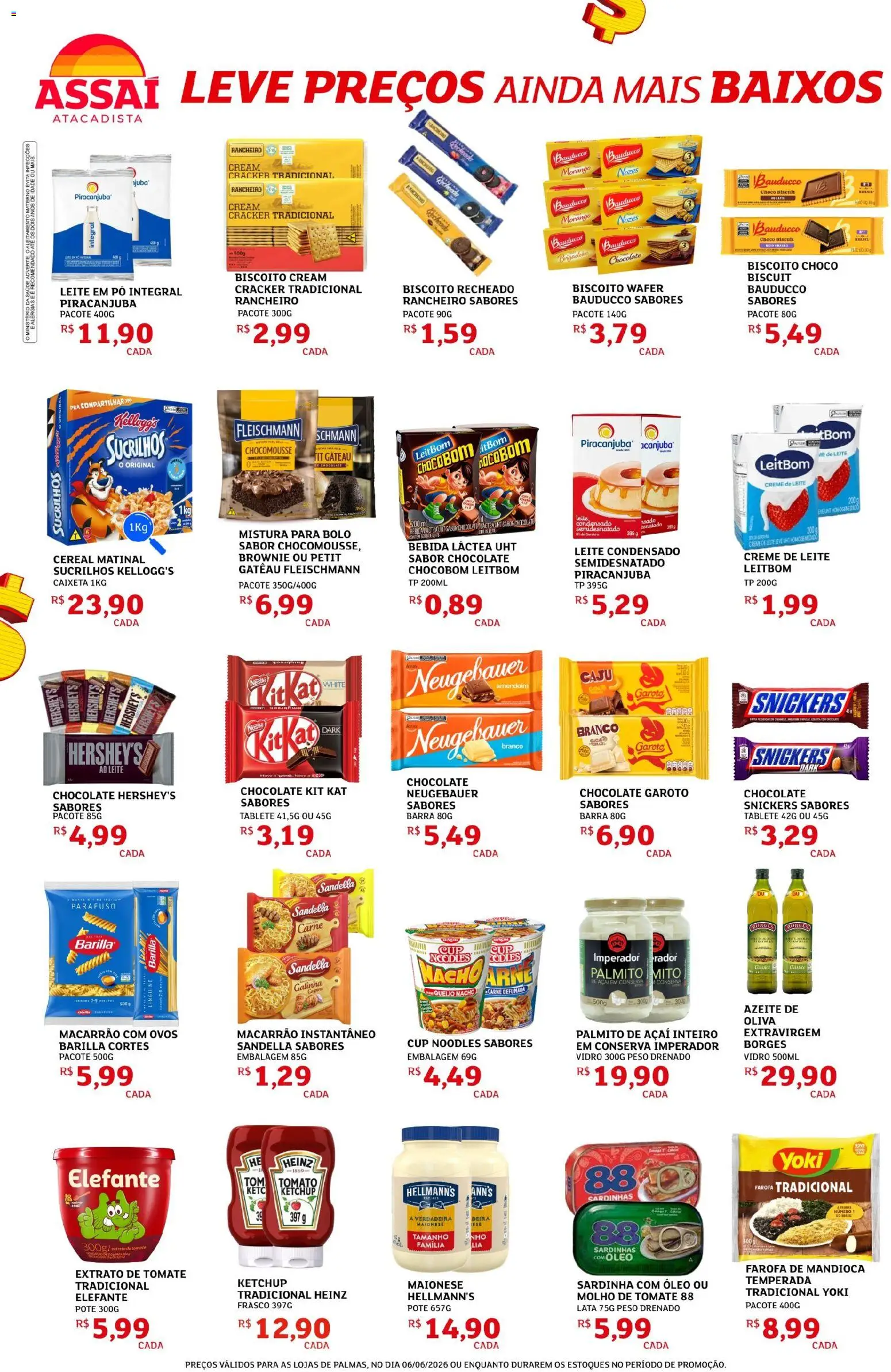 Assaí Atacadista Folheto - válido de 06.06.2026 | Página: 2 | Produtos: Carne, Nozes, Macarrão instantâneo, Azeite