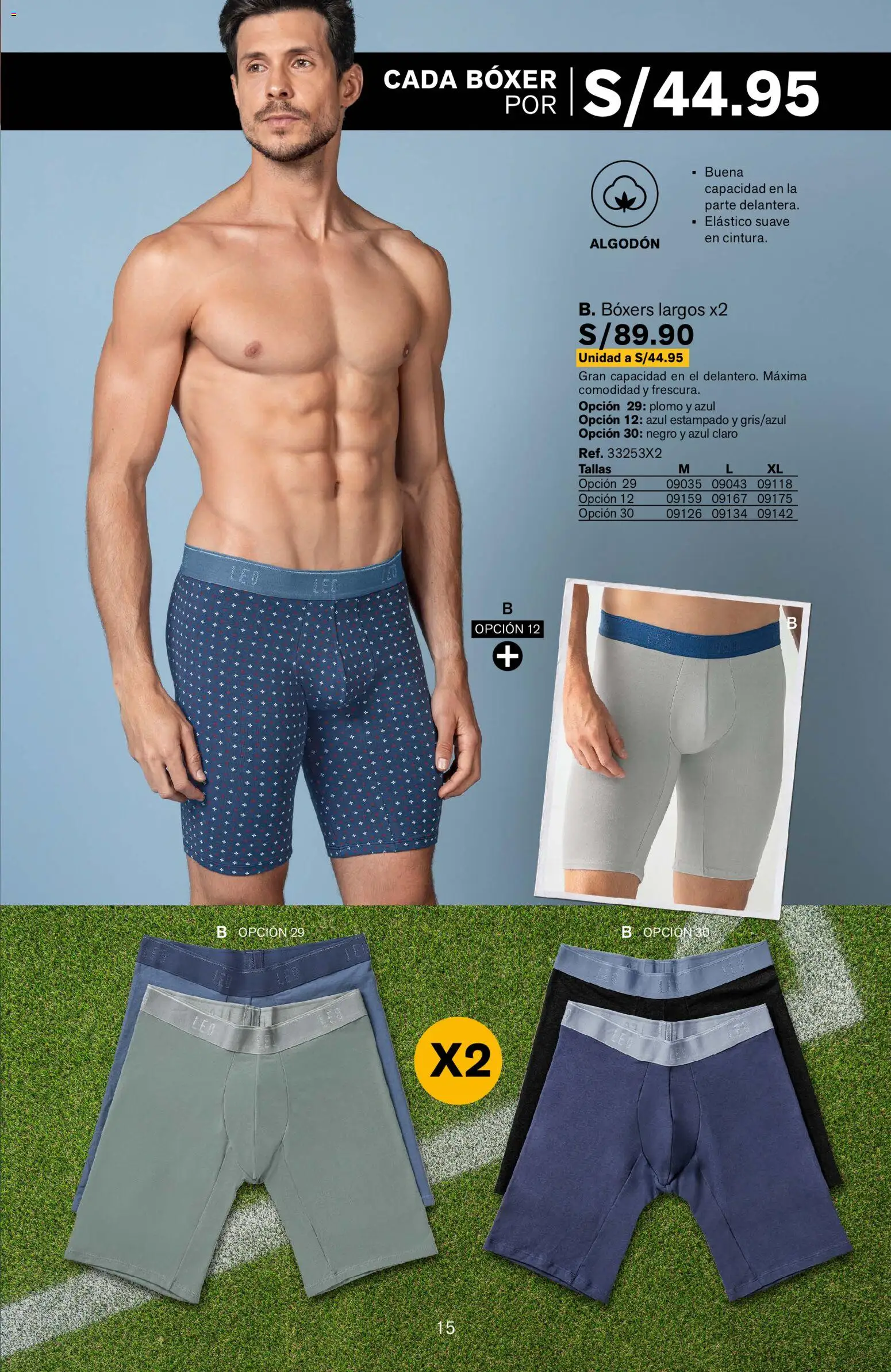 Catálogo Leonisa válido desde 04.06.2026 | Página: 15 | Productos: Boxers