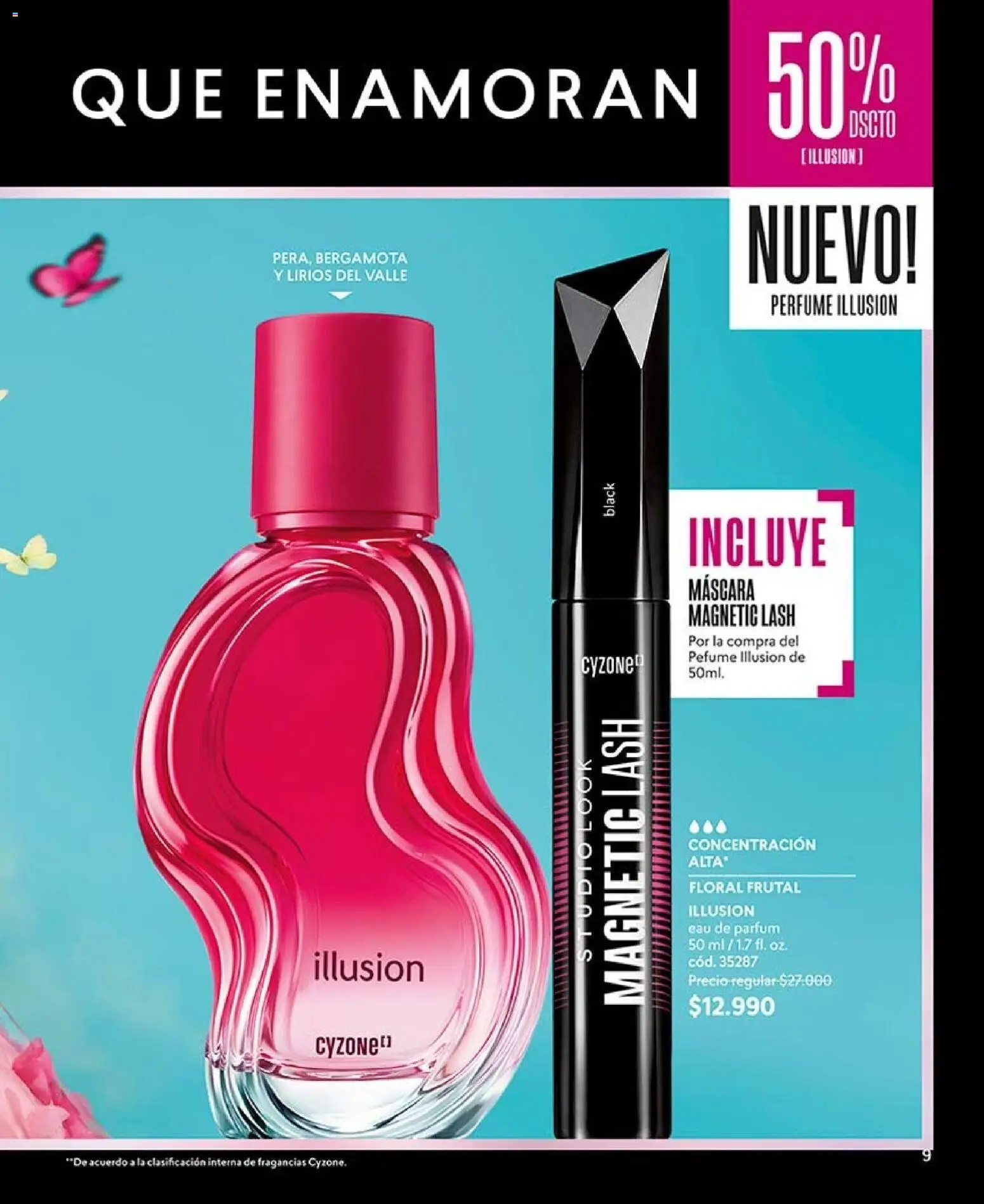 Catálogo CyZone Campaña 13 │ válido desde el 26.07.2026 | Página: 9 | Productos: Perfume, Máscara