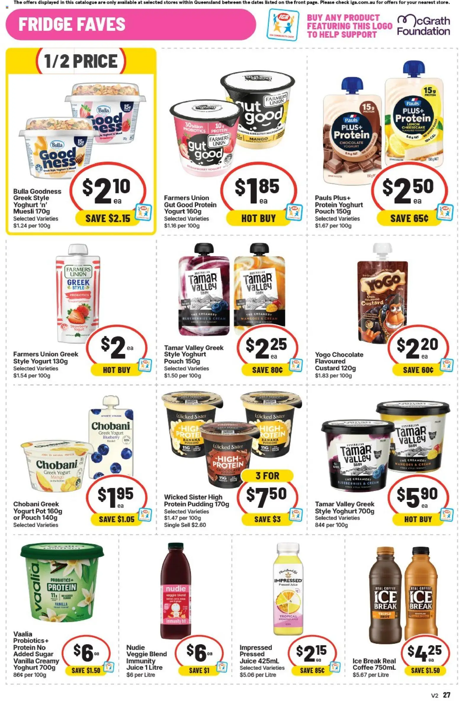 IGA catalogue - valid from 16/09/2026 | Page: 24 | Products: Yogurt, Pot, Sugar, Vanilla