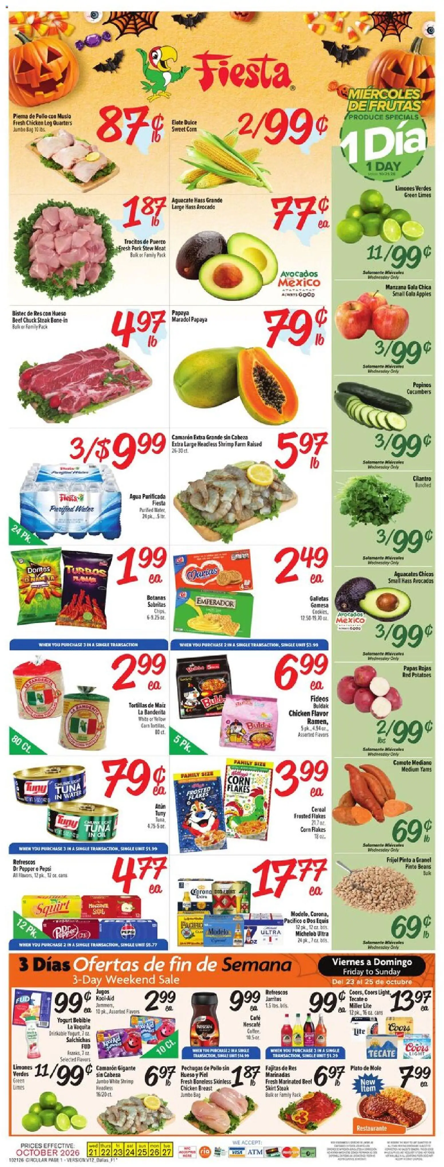 Fiesta Mart Weekly Ad - valid from 10/21/2026 | Page: 1