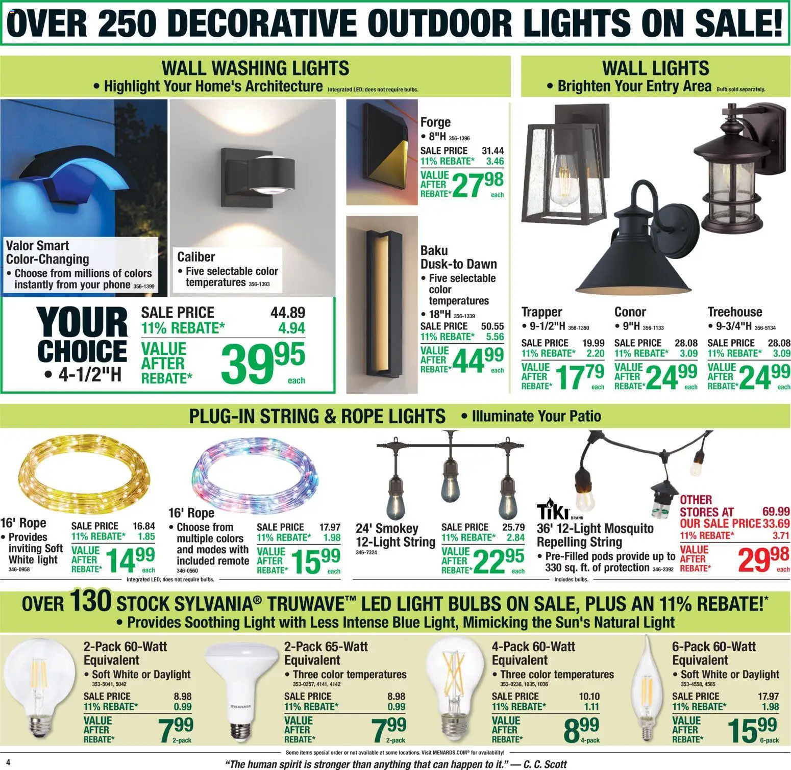 Menards Weekly Ad - valid from 08/13/2026 | Page: 6 | Products: Light bulbs, LED light, Phone