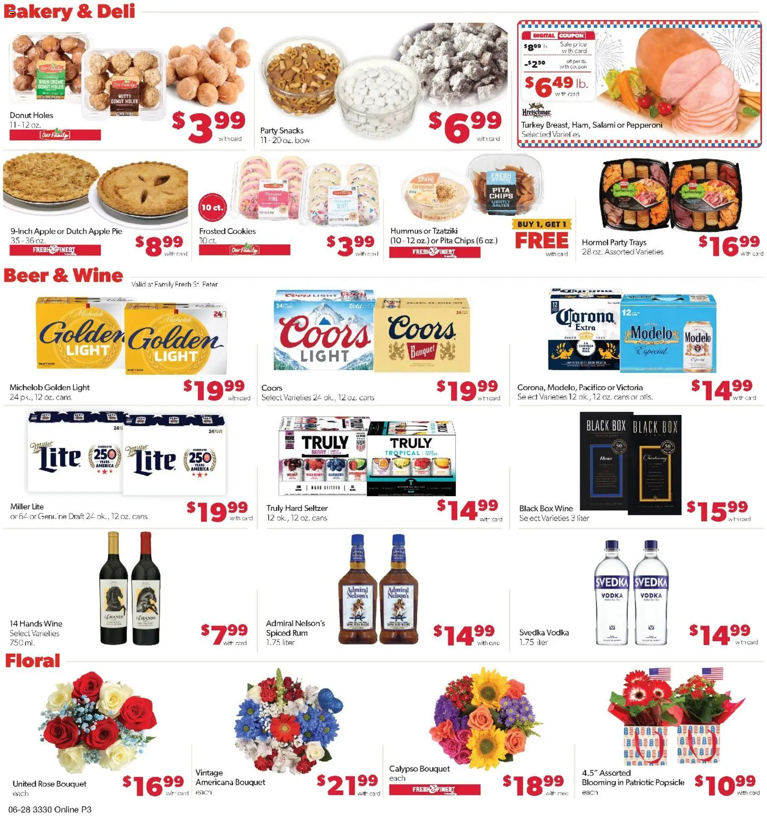 Family Fare Weekly Ad - MN - valid from 06/28/2026 | Page: 9 | Products: Beer, Chips, Cookies, Vodka