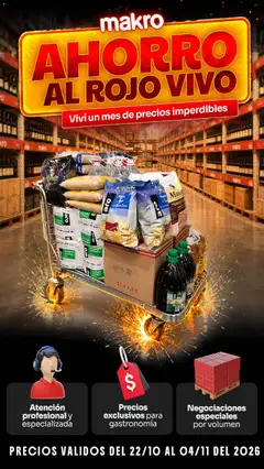 Vista previa Makro - Ofertas Gastronómicas válido desde el 22/10/2026
