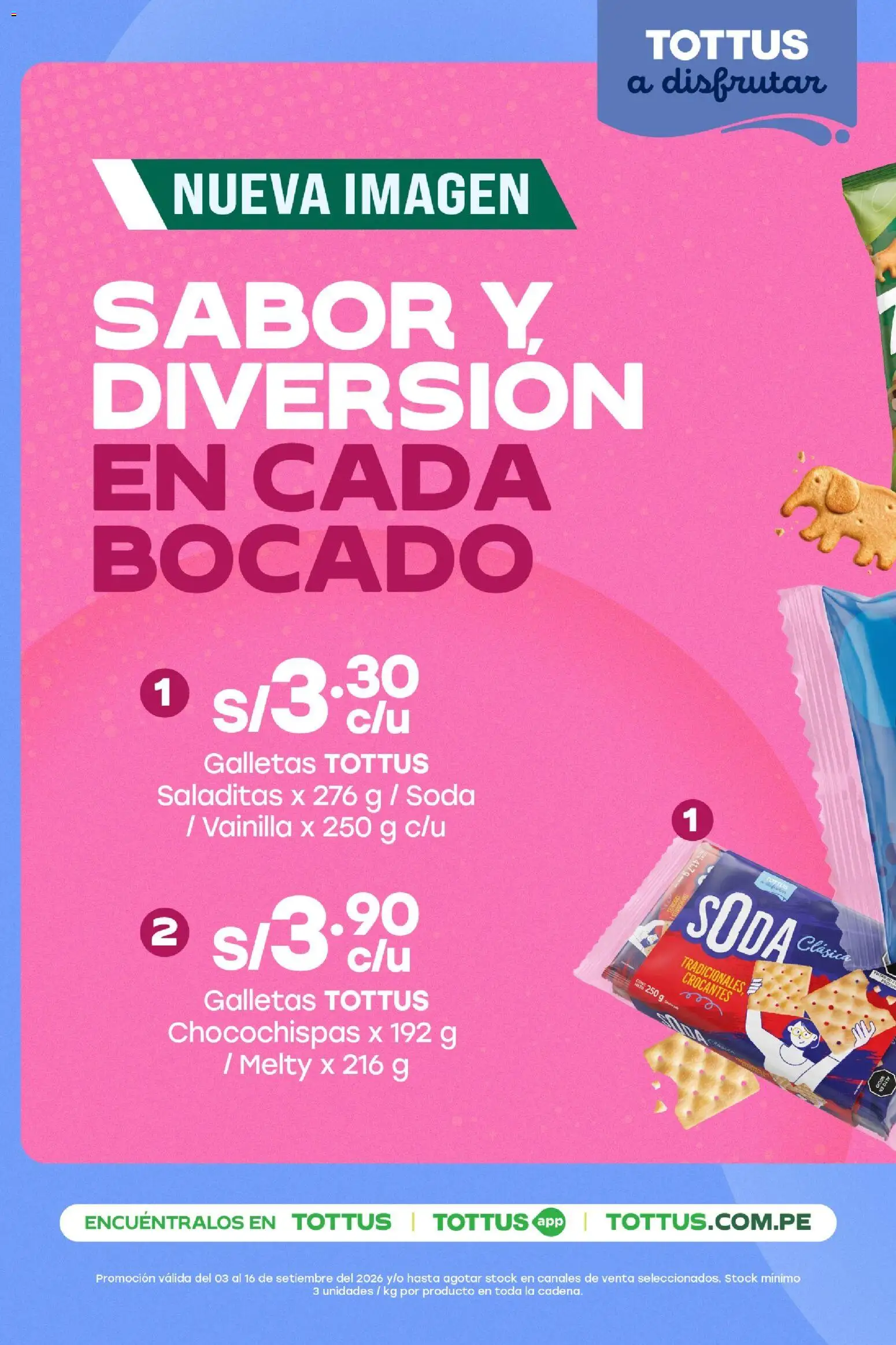 Catálogo Tottus válido desde 03/09/2026 | Página: 11 | Productos: Vainilla, Galletas