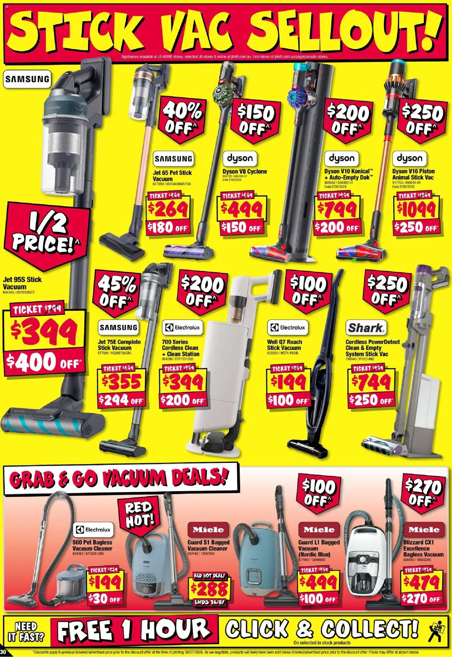 JB Hi-Fi catalogue - valid from 13/08/2026 | Page: 30 | Products: Cleaner, Vacuum cleaner