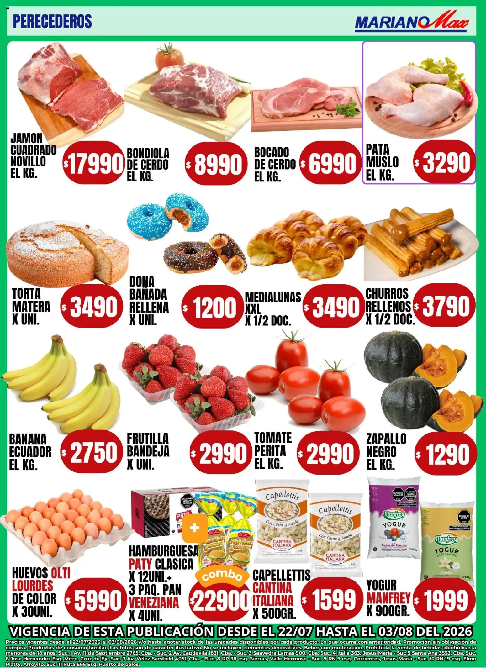 Mariano Max - Catálogo │ válido desde el 22/07/2026 | Página: 15 | Productos: Frutilla, Tomate, Jamón, Cerdo