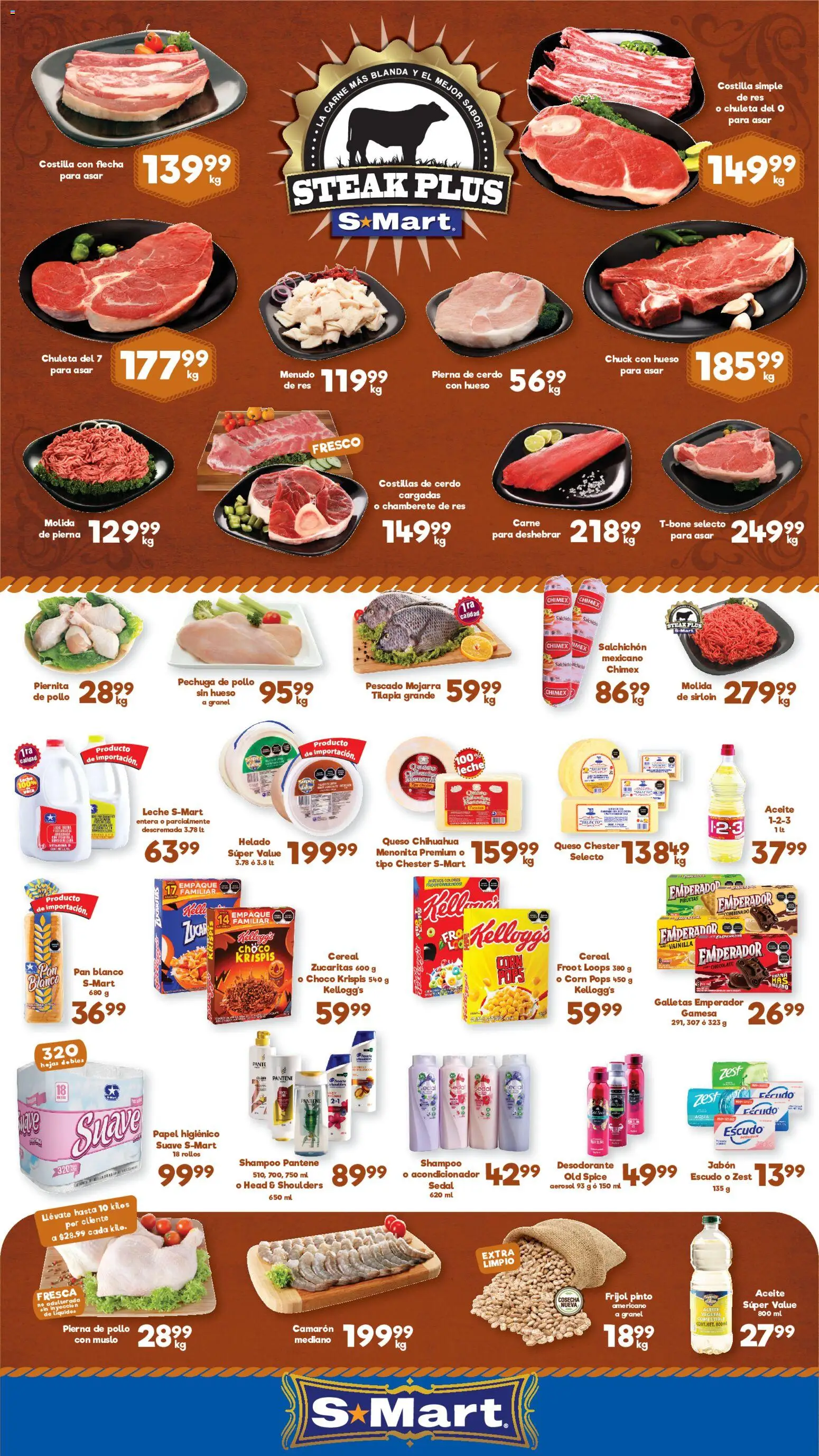 Nuevas ofertas de S-Mart válidas en toda la República Mexicana desde el 29.05.2026. ¡Encuentra las mejores ofertas en S-Mart folleto Chihuahua! | Página: 1 | Productos: Desodorante, Aceite, Helado, Acondicionador