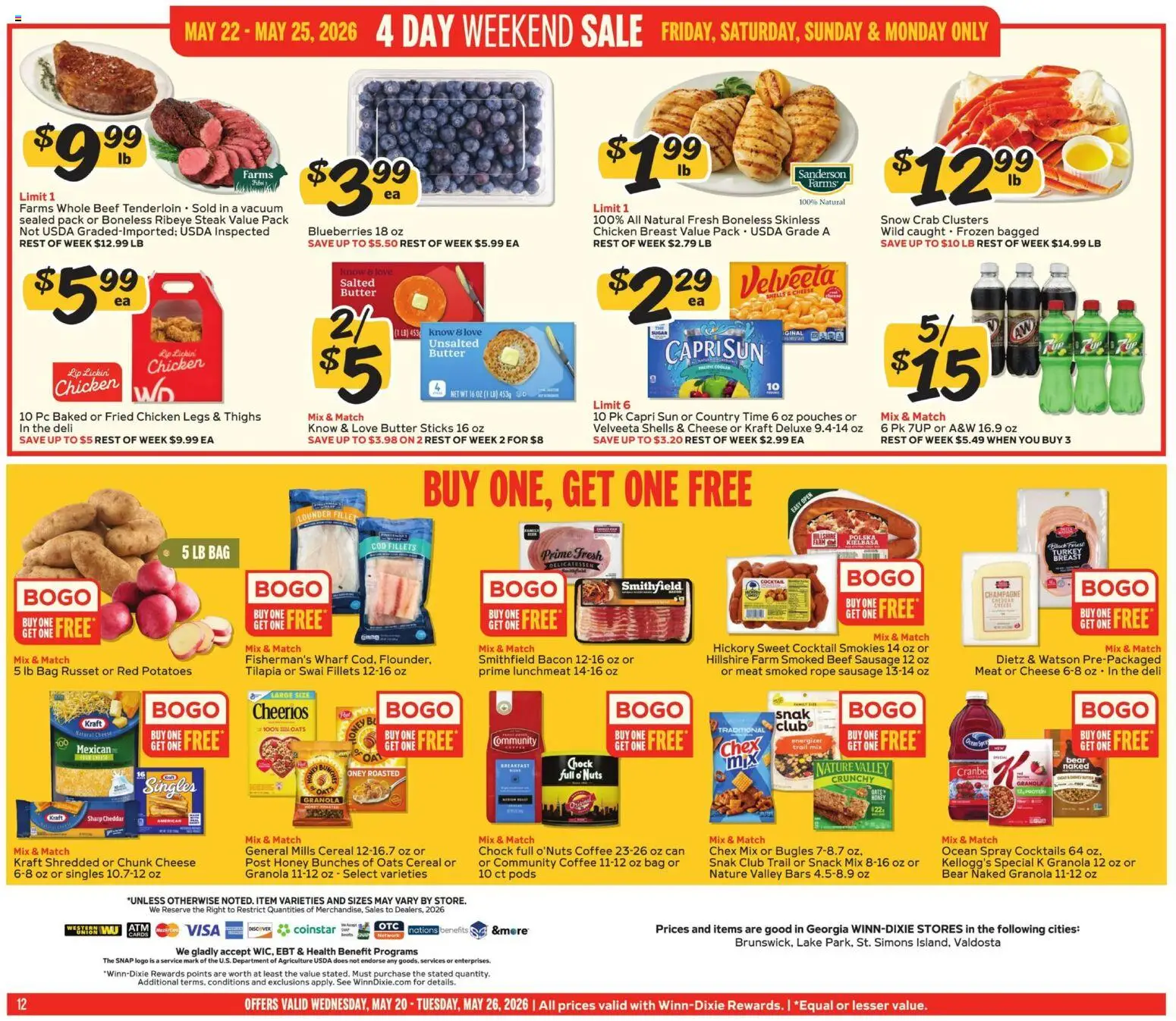 Winn Dixie Weekly Circular - GA - valid from 20.05.2026 | Page: 12