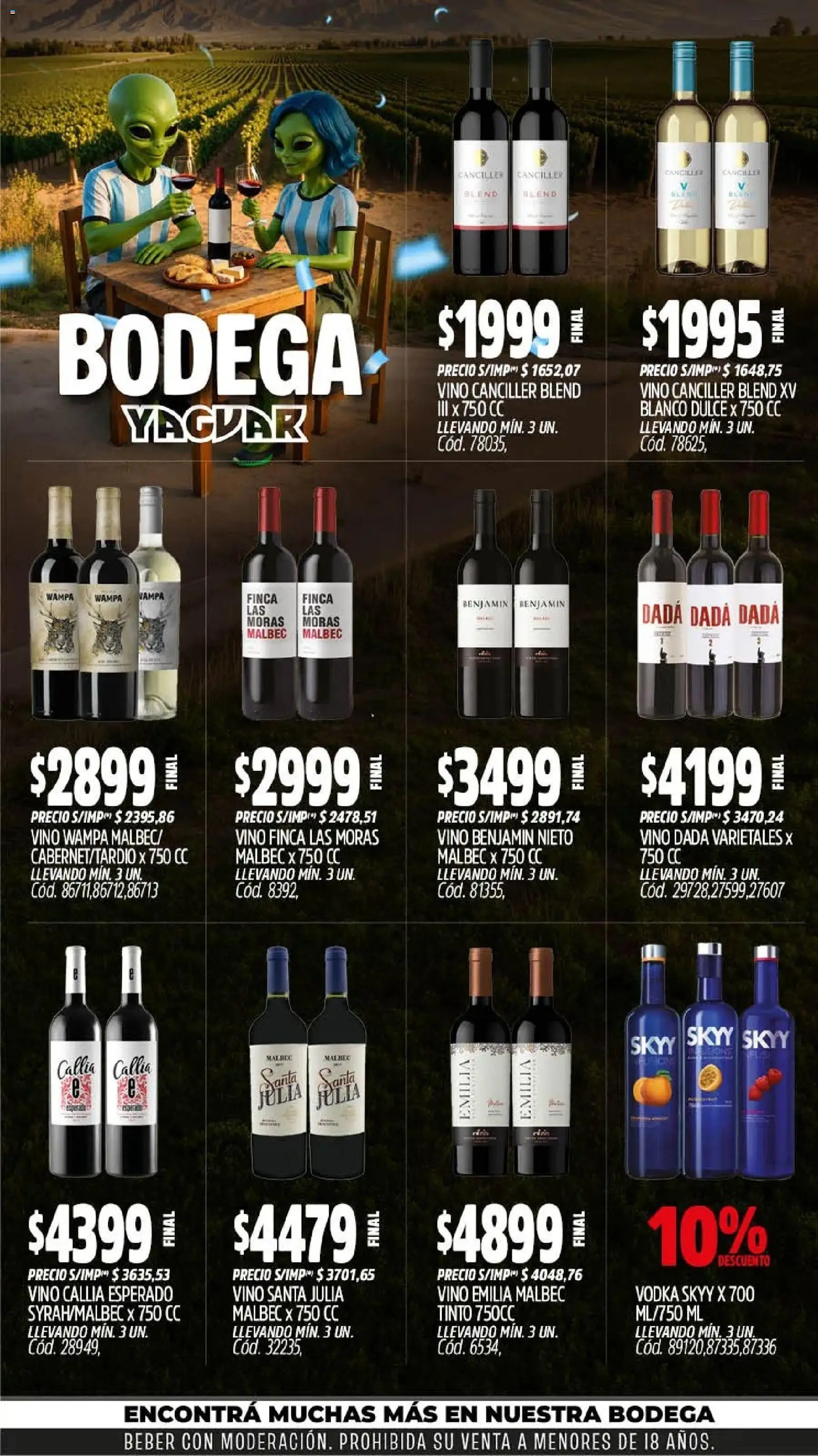 Yaguar - Oferta Semanal General Roca │ válido desde el 13/07/2026 | Página: 6 | Productos: Vodka, Vino