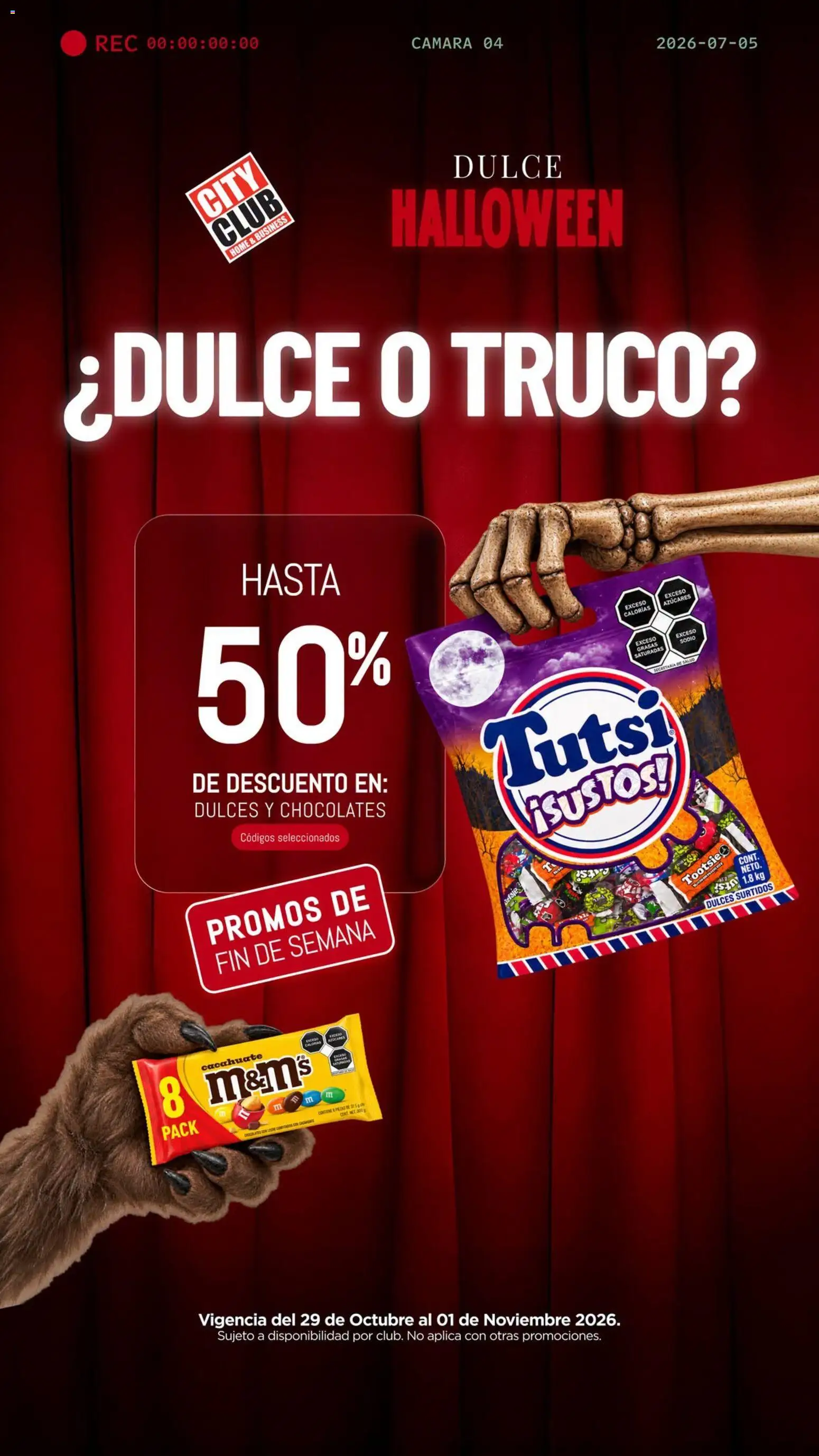 Nuevas ofertas de City Club válidas en toda la República Mexicana desde el 29/10/2026. ¡Encuentra las mejores ofertas en City Club catálogo ¿dulce o truco?! | Página: 1