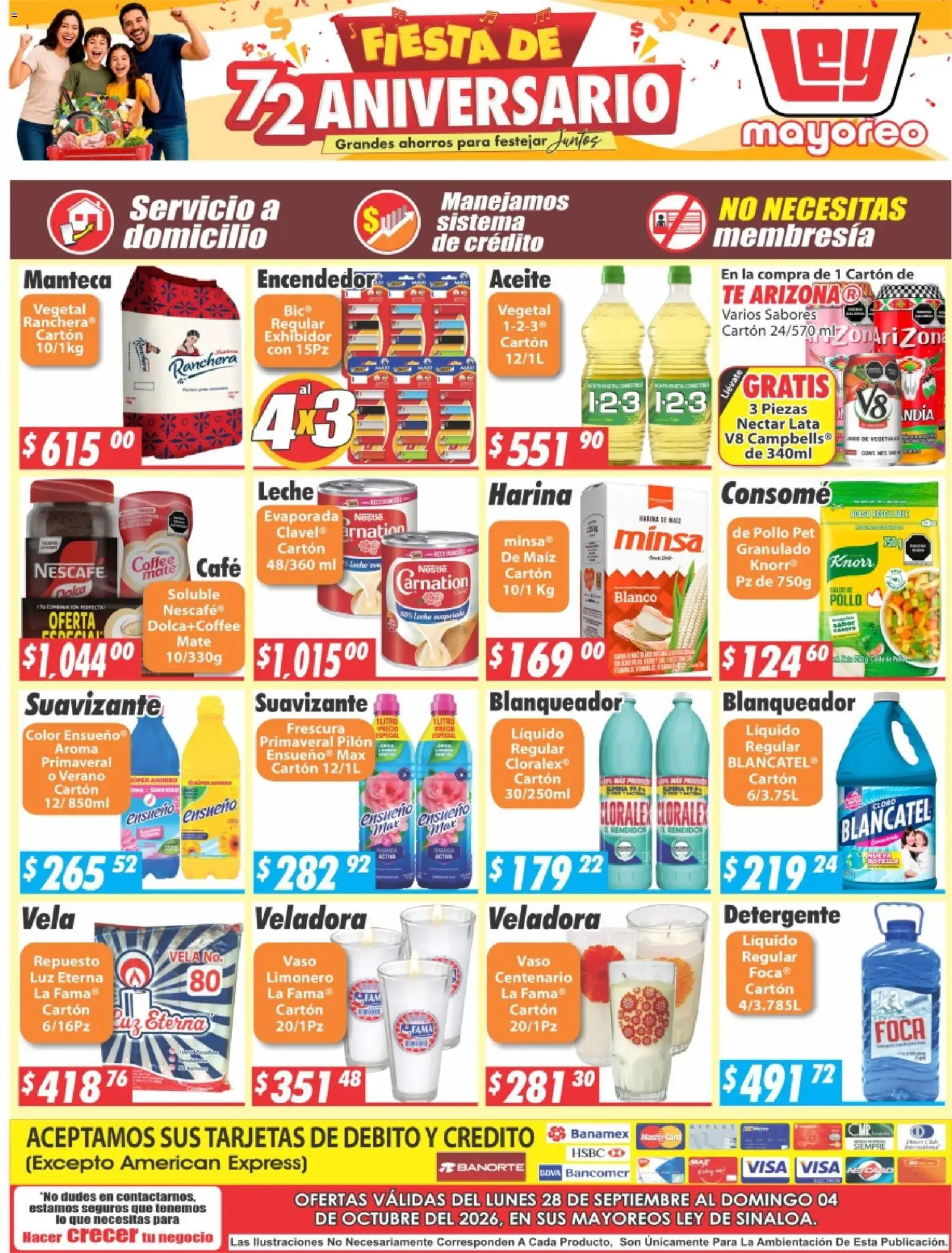 Nuevas ofertas de Casa Ley válidas en toda la República Mexicana desde el 28/09/2026. ¡Encuentra las mejores ofertas en Casa Ley folleto Sinaloa! | Página: 2 | Productos: Maíz, Aceite, Mate, Caldo de pollo