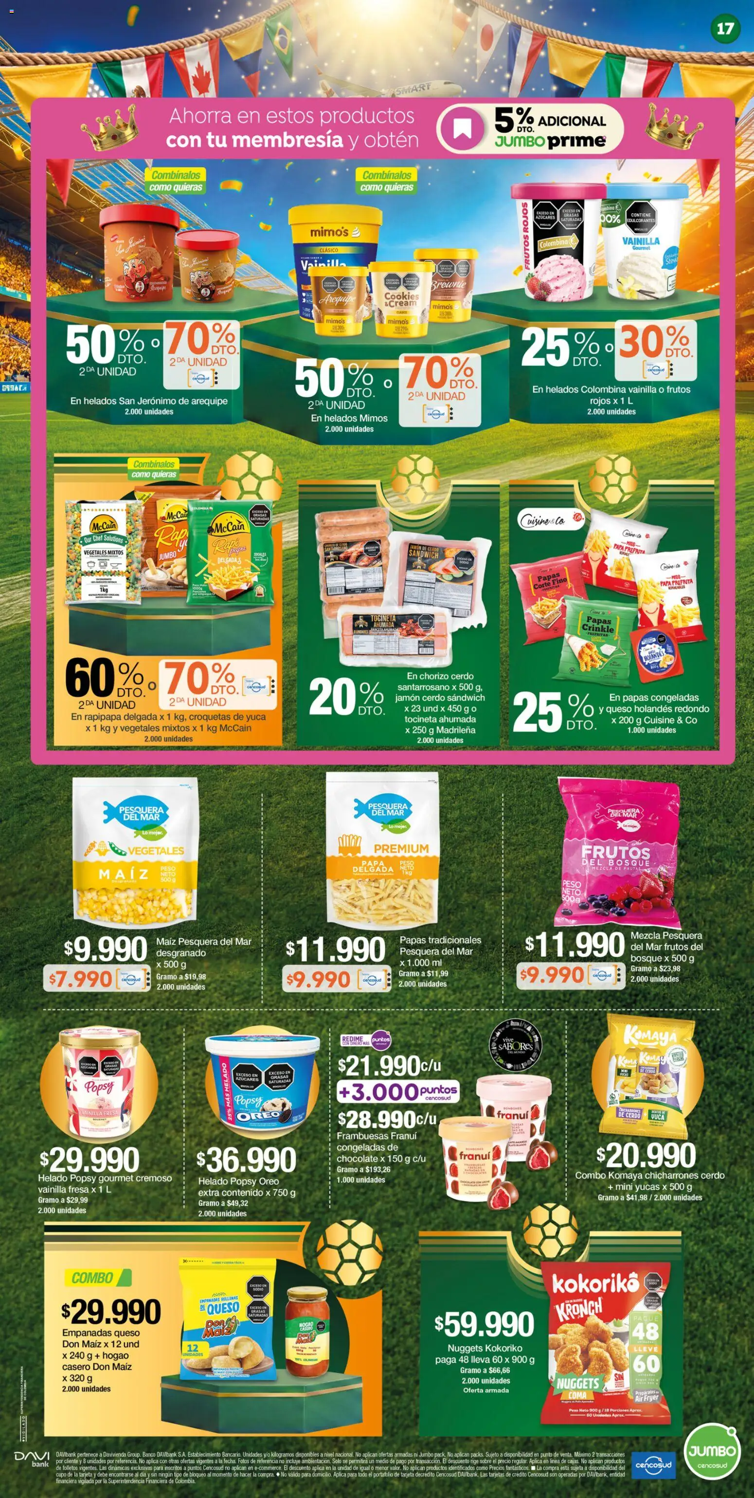 Jumbo revista - valida desde el 25/06/2026 | Página: 17 | Productos: Helado, Fresa, Oreo, Papas
