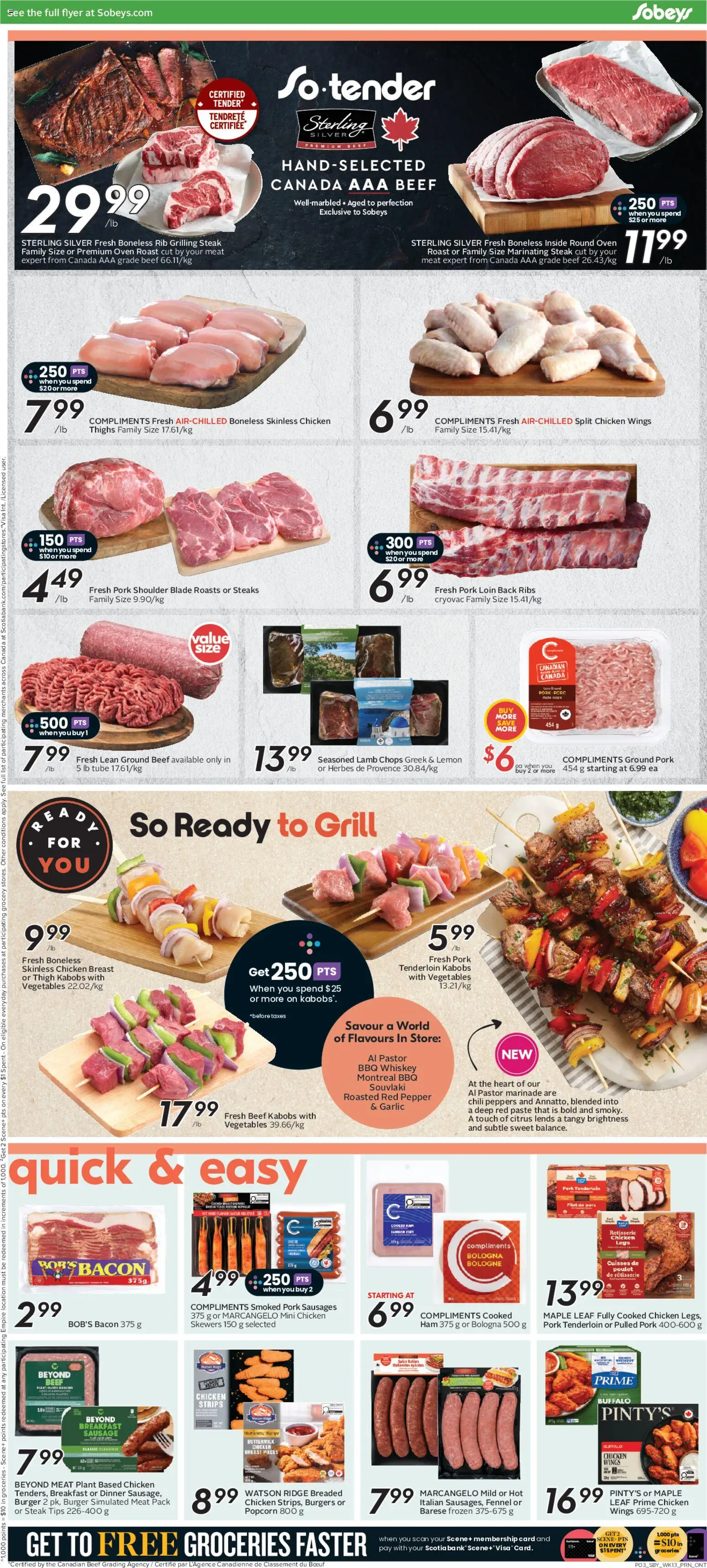 Sobeys flyer valid from Jul 23, 2026 | Page: 6 | Products: Whiskey, Grill, Ridge, Ham