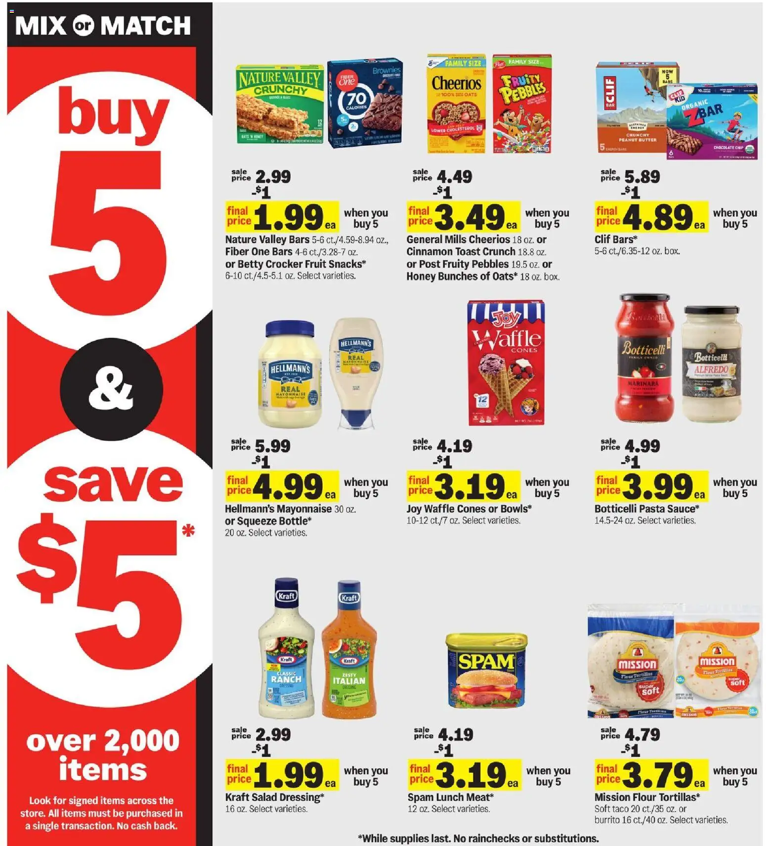 Meijer Weekly Ad - valid from 13.05.2026 | Page: 9 | Products: Butter, Pasta, Salad, Chocolate Chip