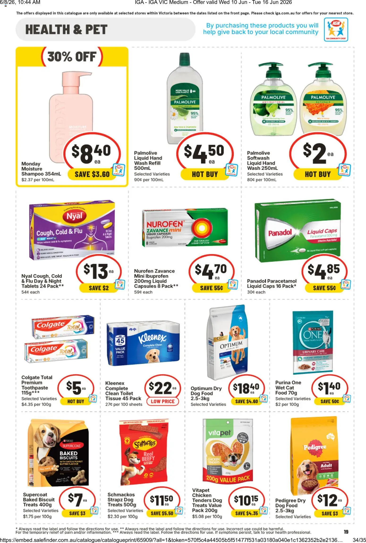 IGA catalogue - valid from 10.06.2026 | Page: 17 | Products: Toilet, Shampoo, Dog food, Tablets