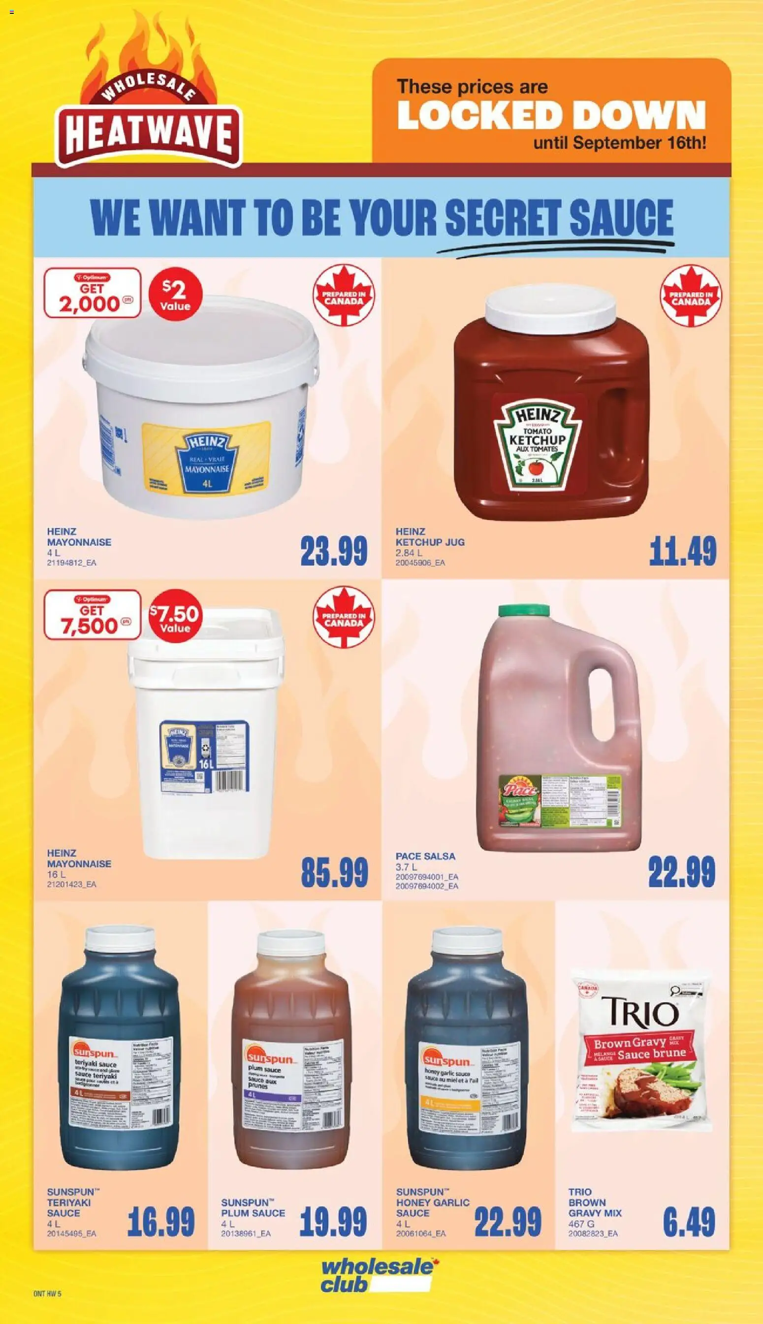 Wholesale Club flyer valid from Jul 16, 2026 | Page: 11 | Products: Ketchup