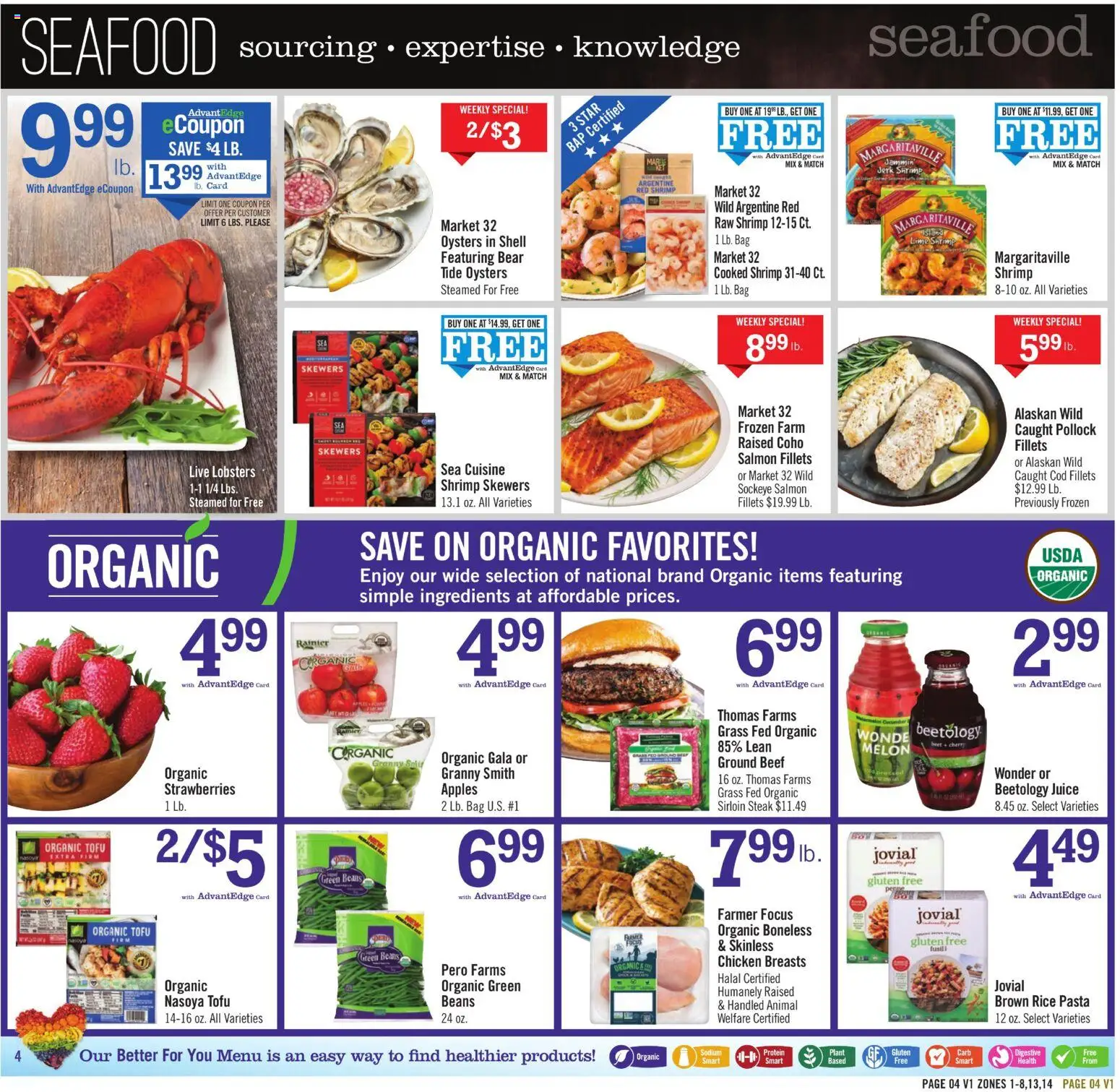 Price Chopper - Weekly Flyer - valid from 10.05.2026 | Page: 4 | Products: Apples, Beef, Strawberries, Bag