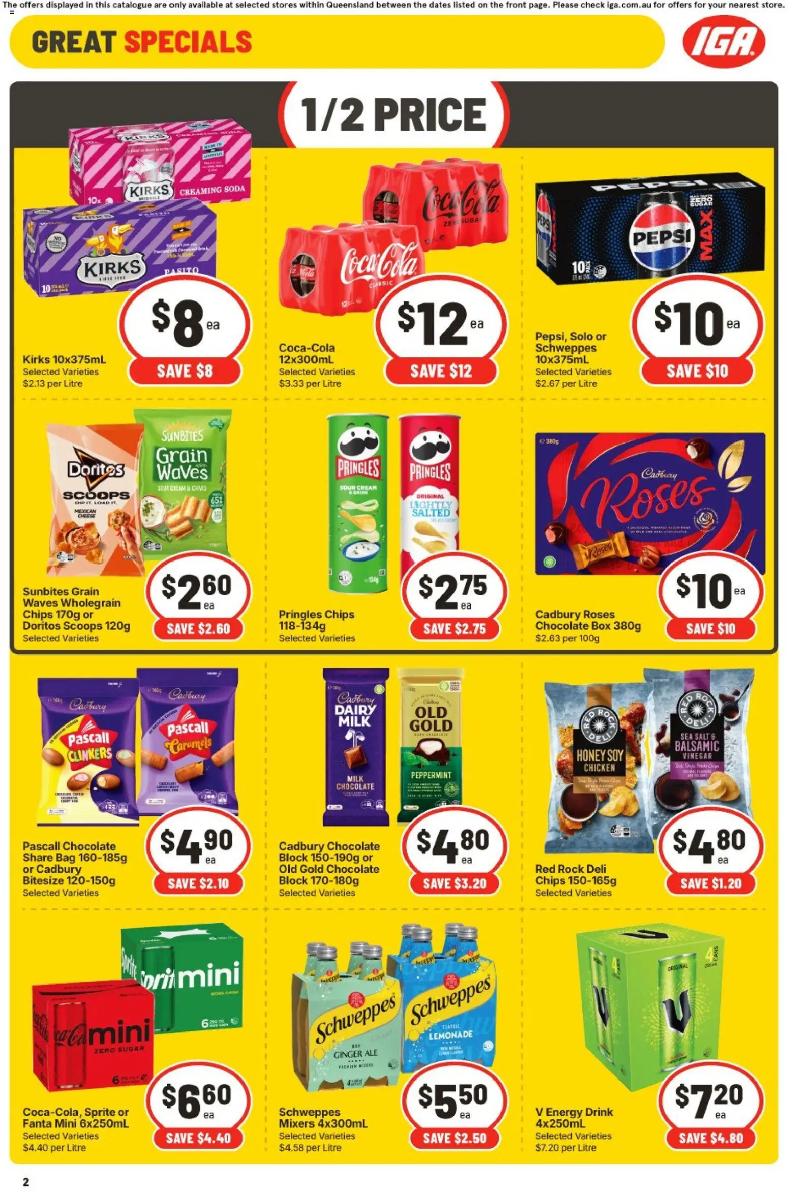 IGA catalogue - valid from 30/09/2026 | Page: 2 | Products: Pepsi, Chips, Salt, Vinegar
