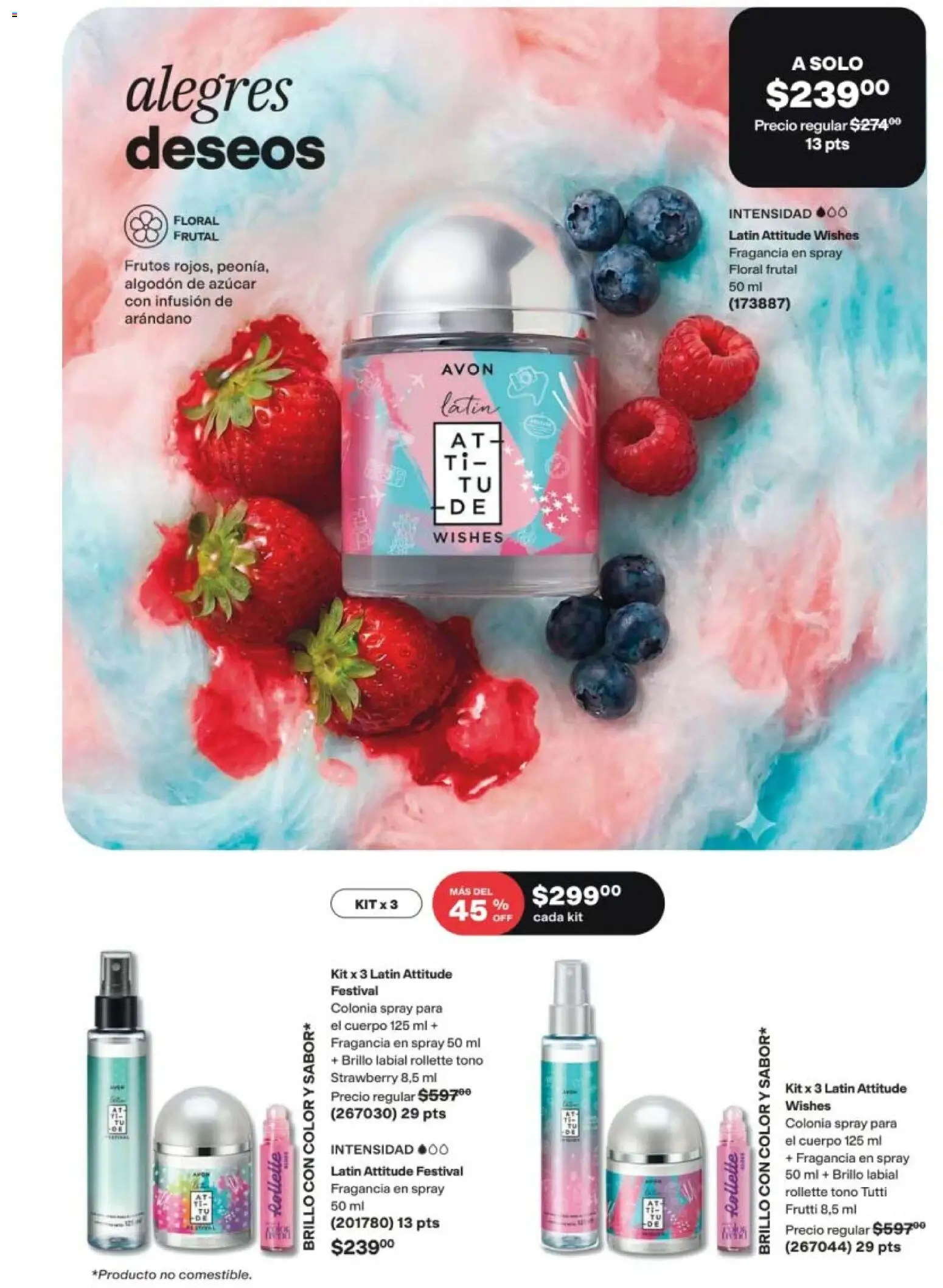 Nuevas ofertas de AVON válidas en toda la República Mexicana desde el 21/08/2026. ¡Encuentra las mejores ofertas en AVON campaña 13 2026! | Página: 63 | Productos: Azúcar, Brillo, Algodón, Fragancia
