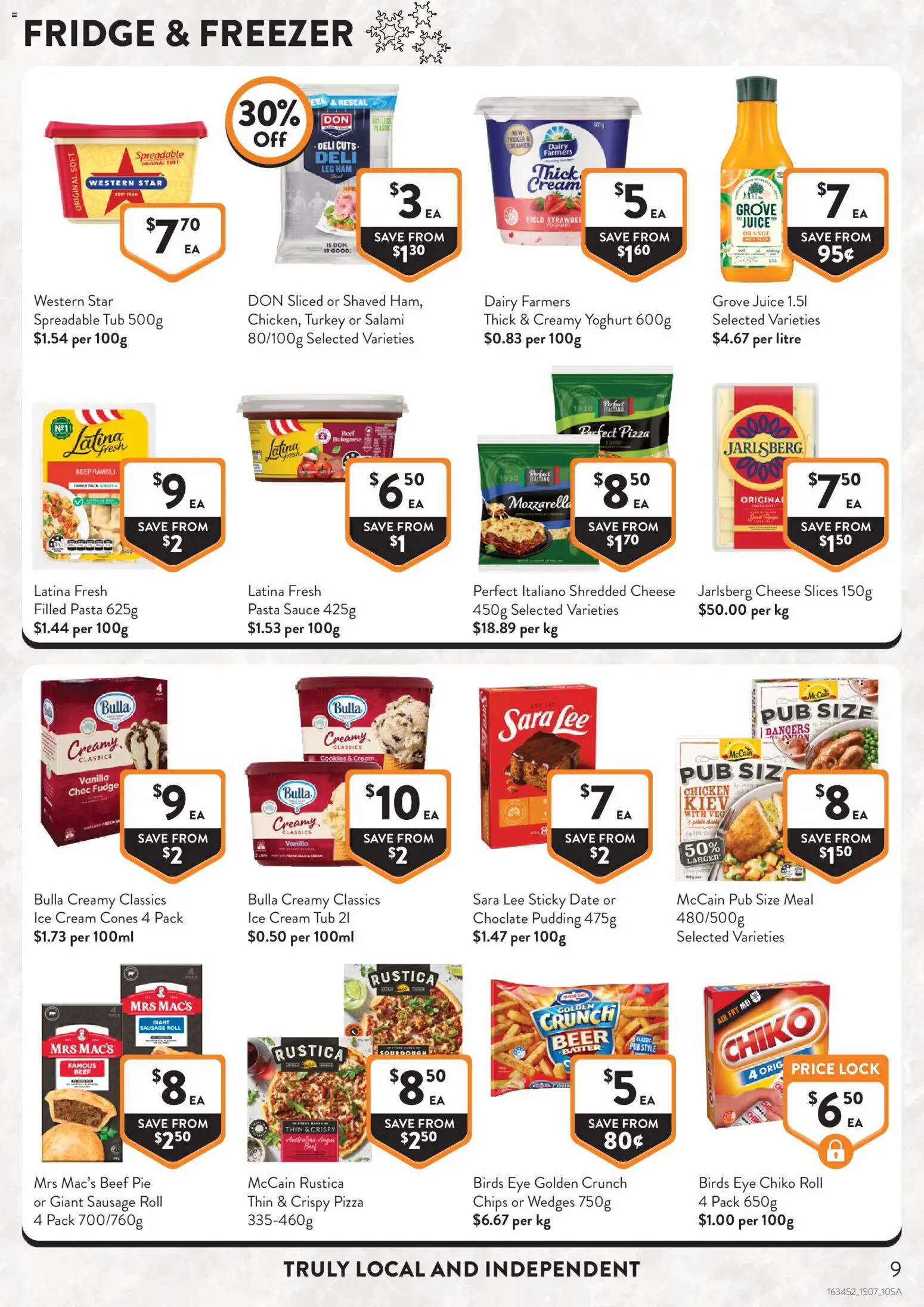Foodworks catalogue - valid from 15/07/2026 | Page: 9 | Products: Pasta, Cream, Ice cream, Freezer