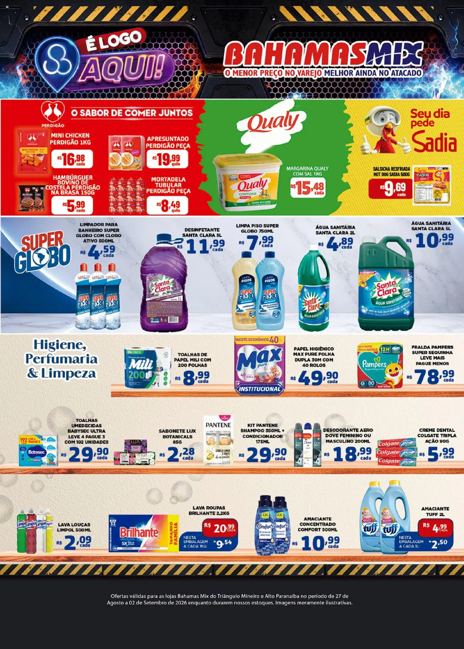 Bahamas Mix Folheto - válido de 27/08/2026 | Página: 3 | Produtos: Shampoo, Limpa piso, Piso, Papel higiênico